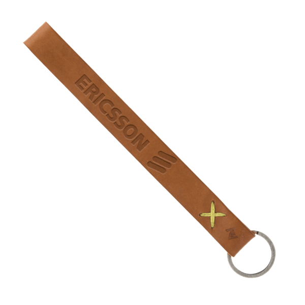 Hayward Leather Wrist Keychain with Metal Split-Ring 106