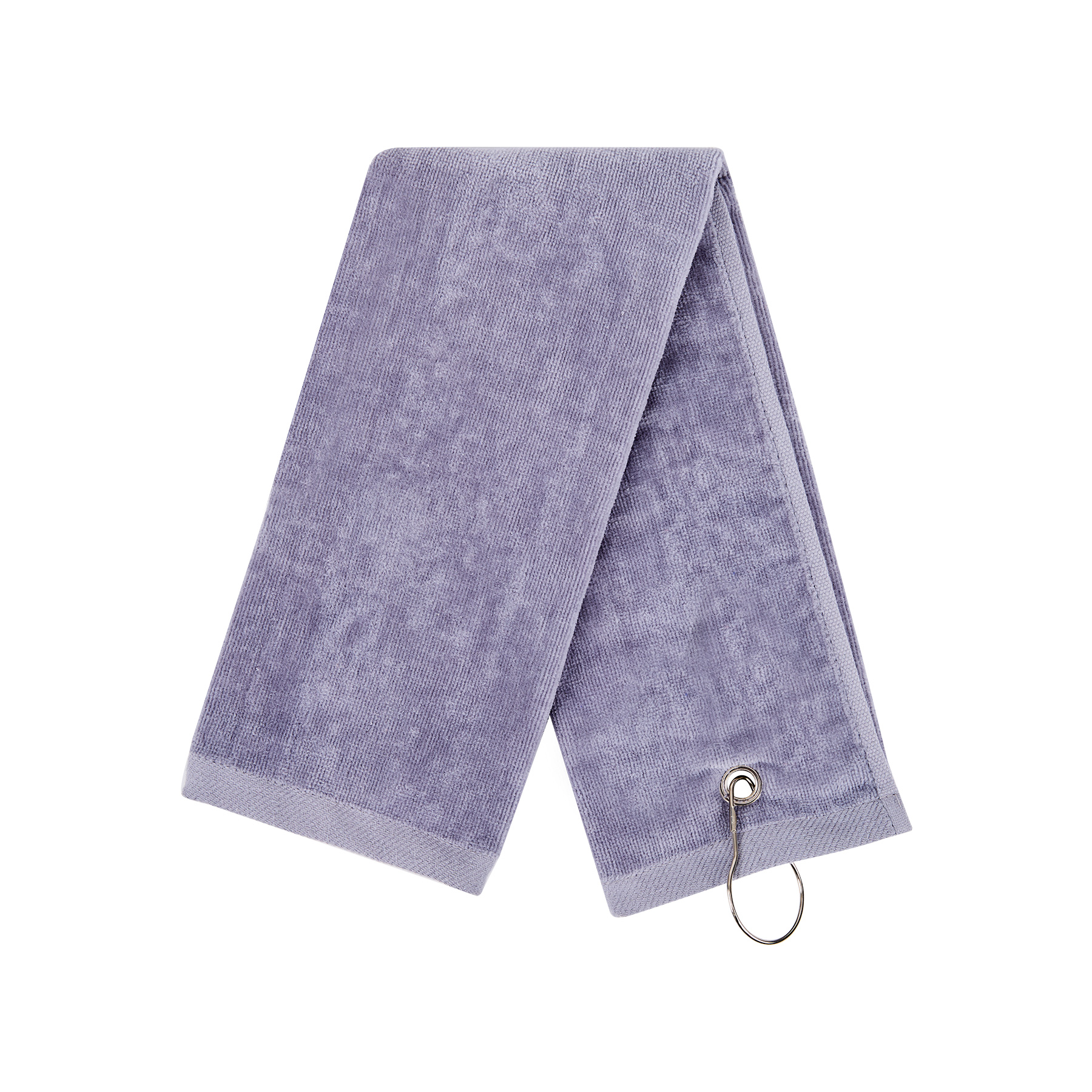 400GSM Cotton Golf Towel With Carabiner 18