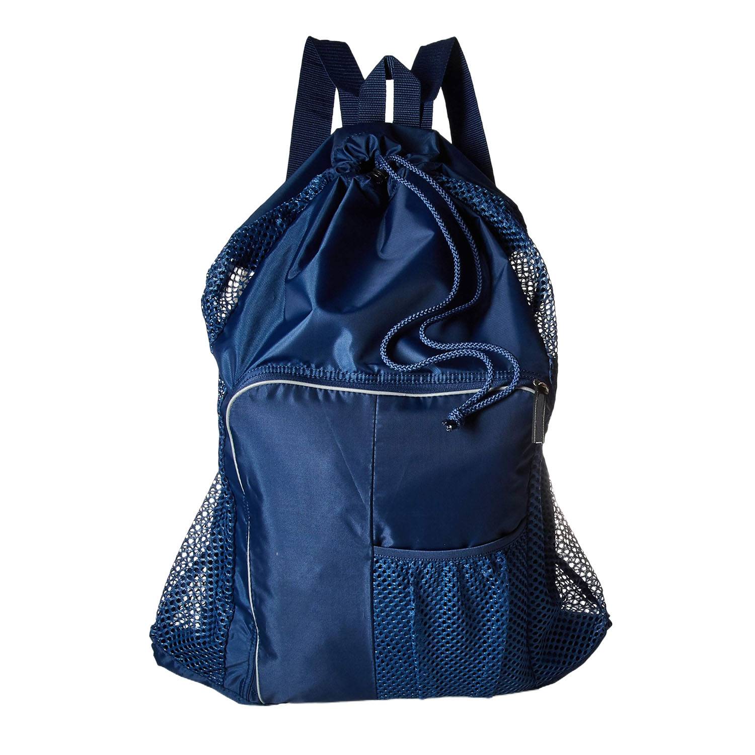 Breathable Mesh Polyester Drawstring Backpack for Sports 8