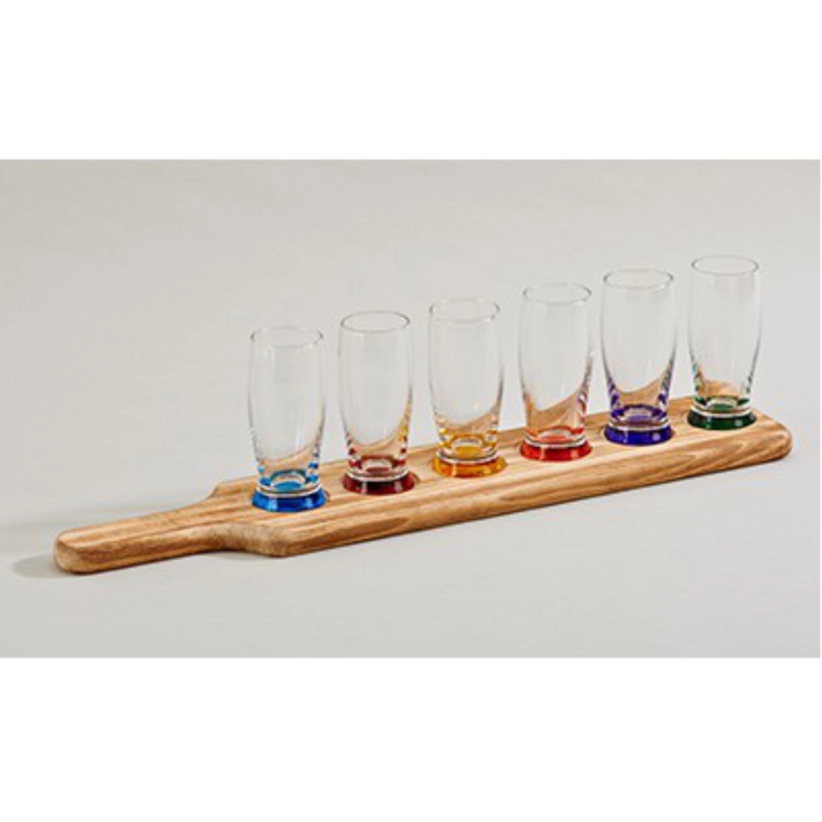 9 PC Petals Server Set w/ Wood Base & Spoon (12" x 7.75") 1