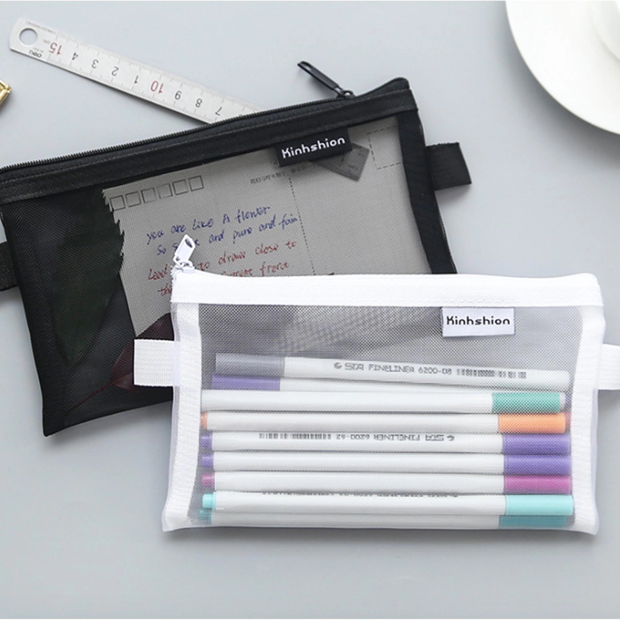 Transparent Zippered Stationary Pencil Bag 3