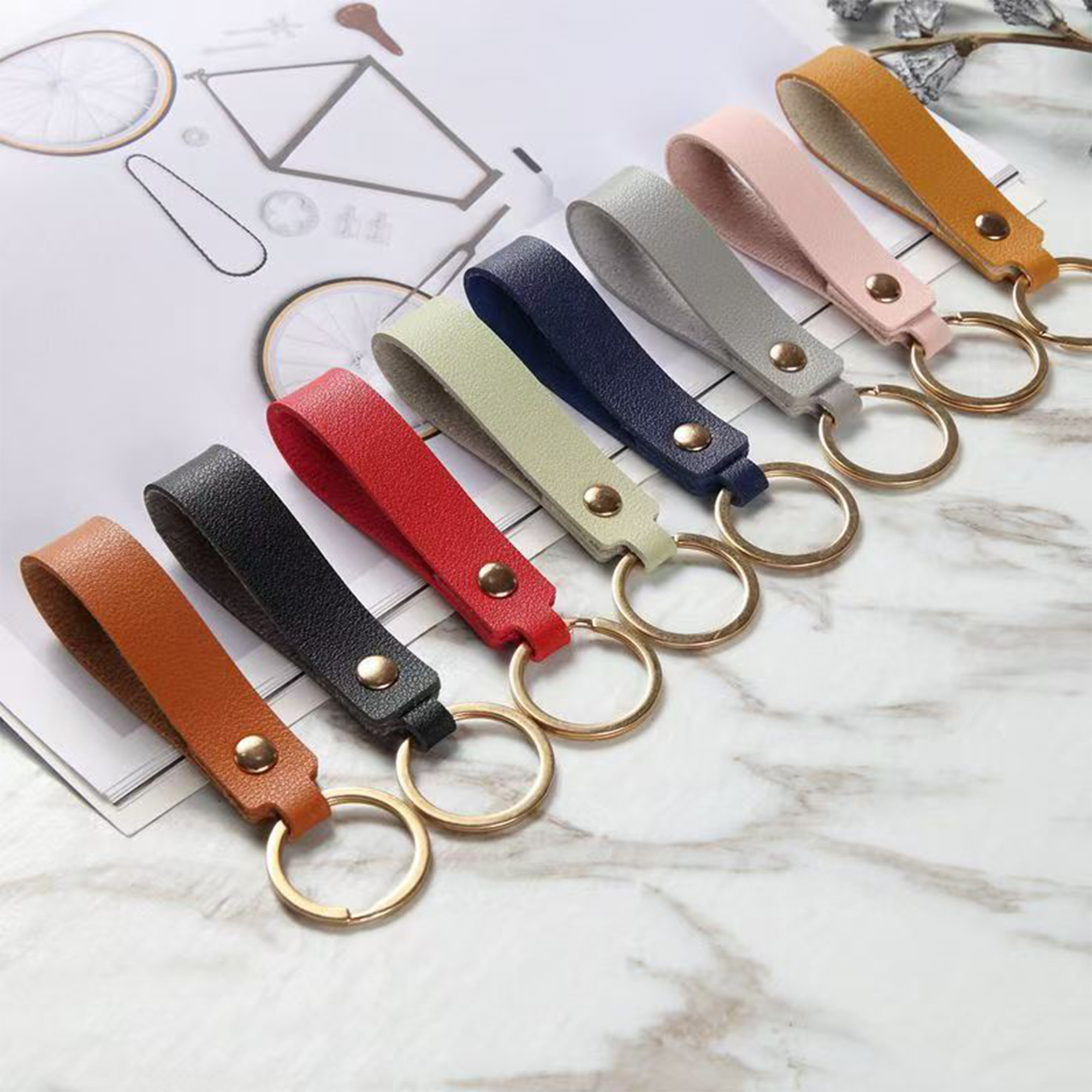 Leather Custom Keychain 5