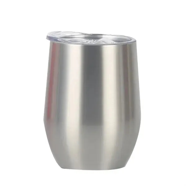 Insulated Stainless Steel Wine Tumbler with Lid 5