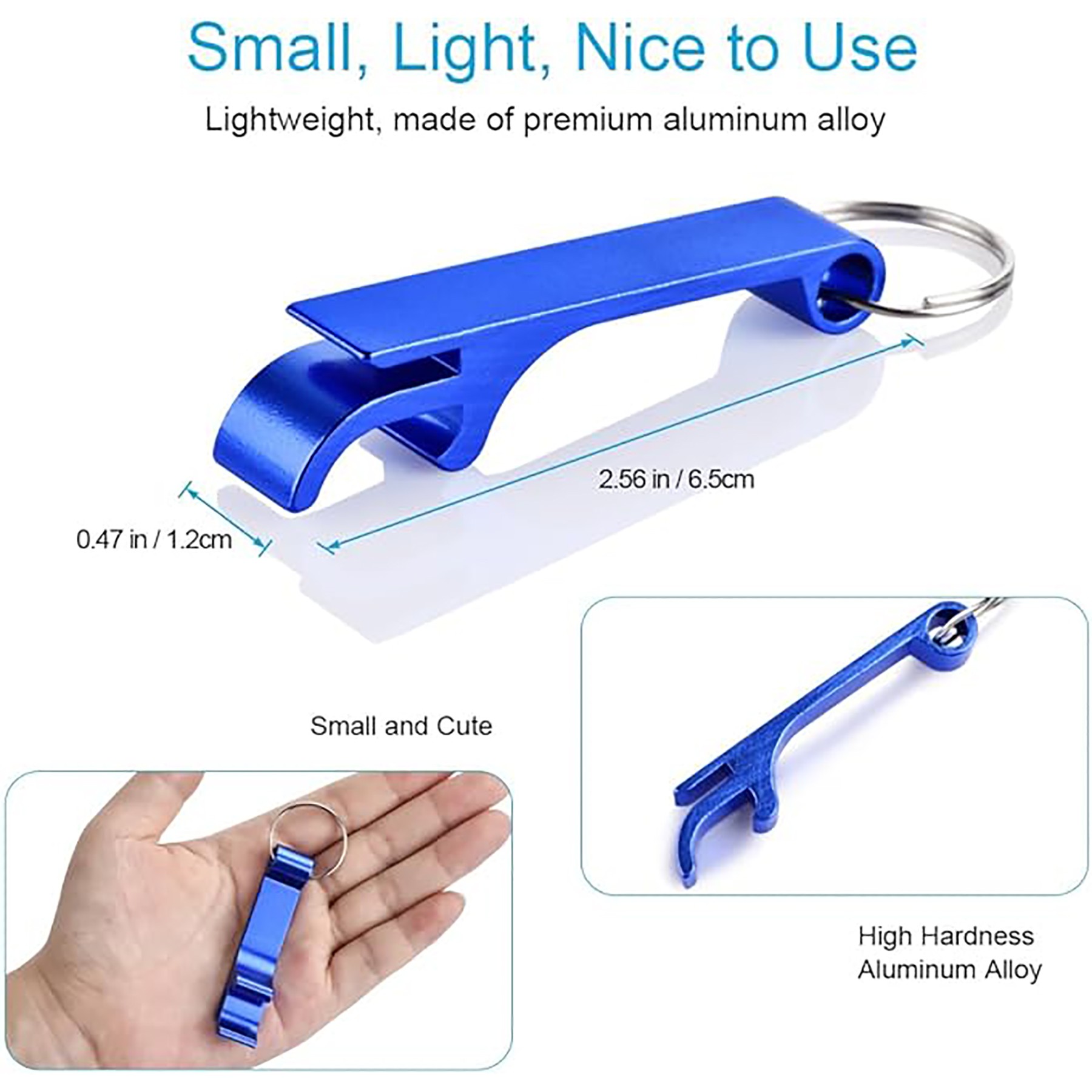 Premium Metal Keychain Bottle Opener Beverage Bottle Opener 3