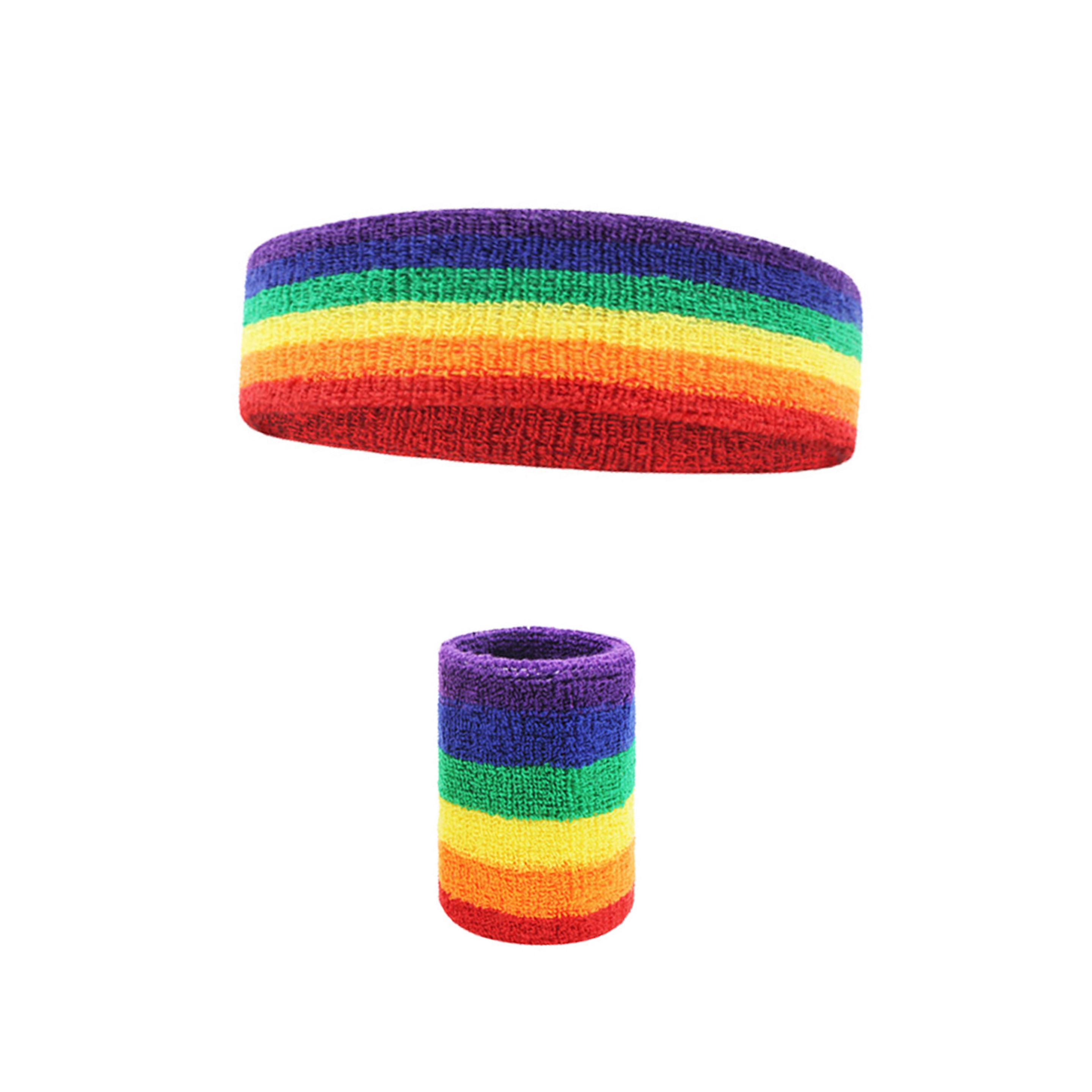 Rainbow Wristband & Headband Set (direct import) 3