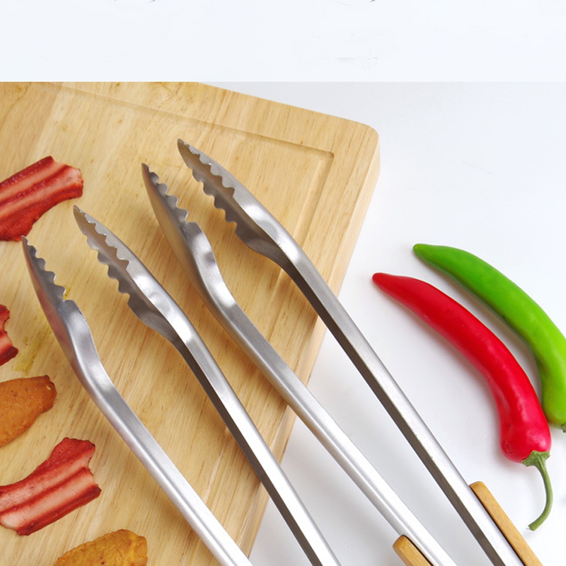19" Extra Large Stainless Steel Kitchen Cooking Tongs Barbeque Clip 12