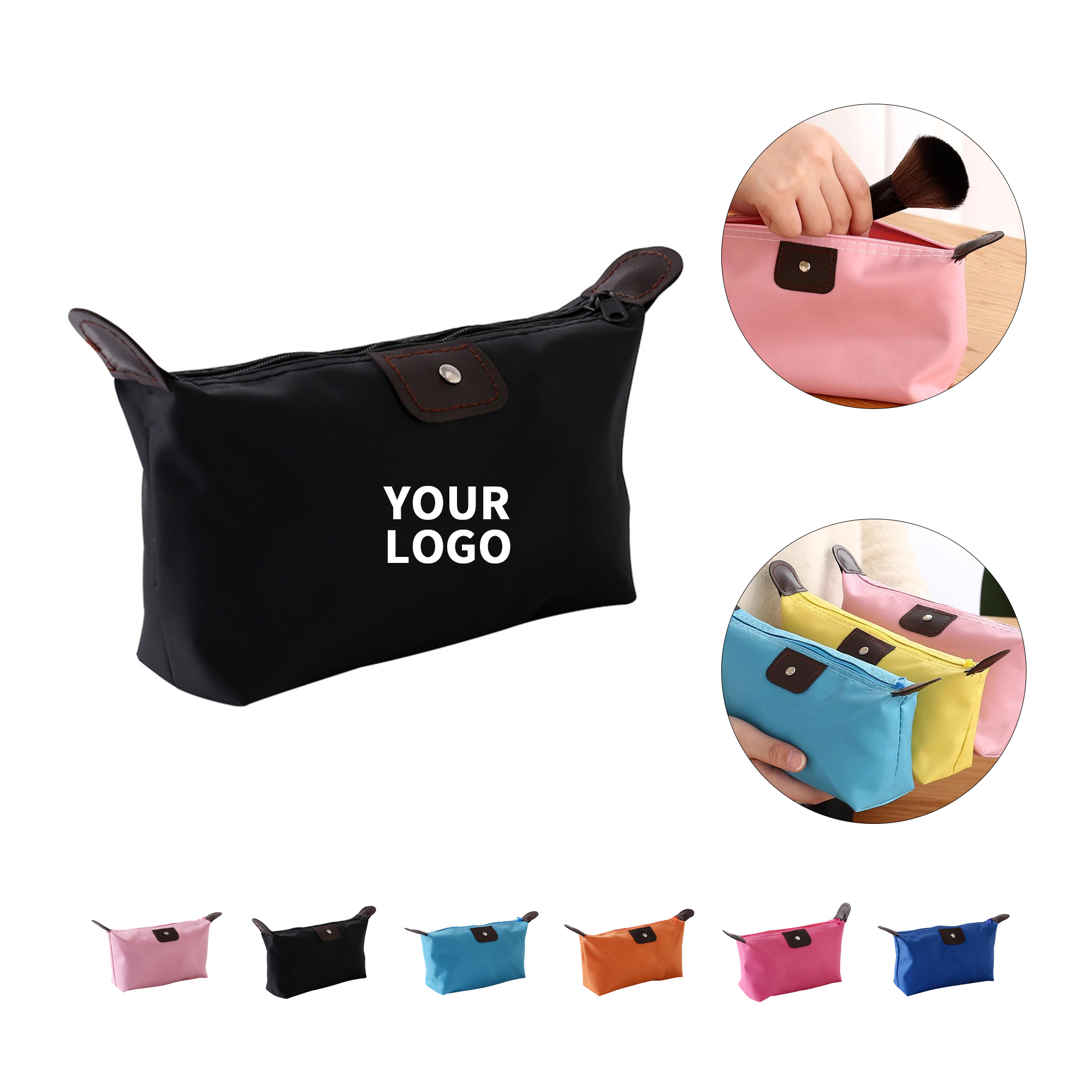 Polyester Travel Cosmetic Pouch 10.7" By 2.8" By 4.8" 2
