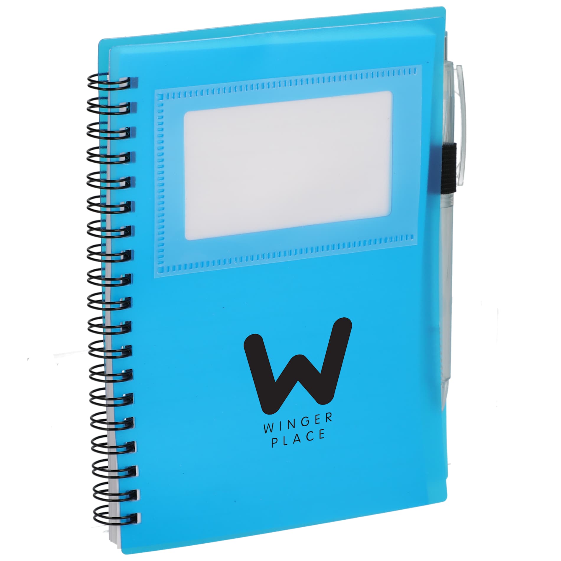 FSC® Recycled 5" x 7" Star Spiral Notebook with Pe 147