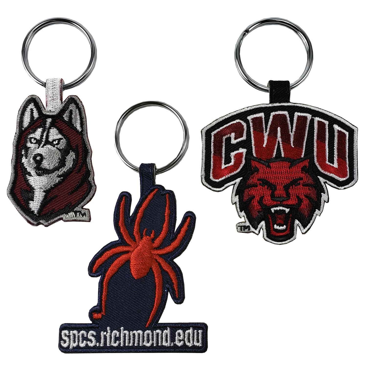 Custom Embroidered 2 Sided Key Ring 1
