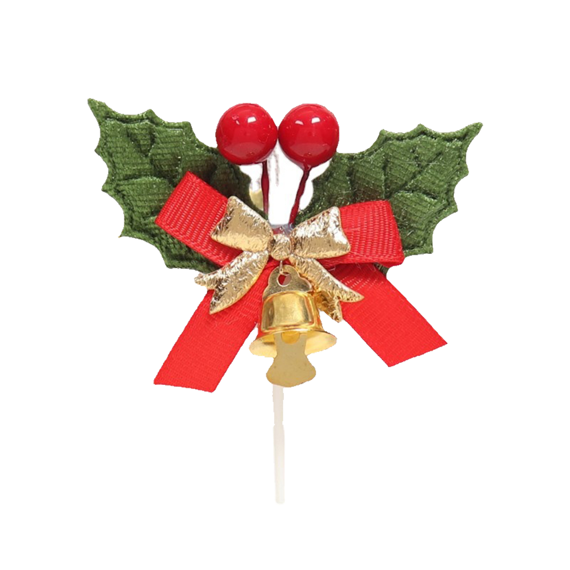 Christmas Wreath Cake Toppers with Bells 9