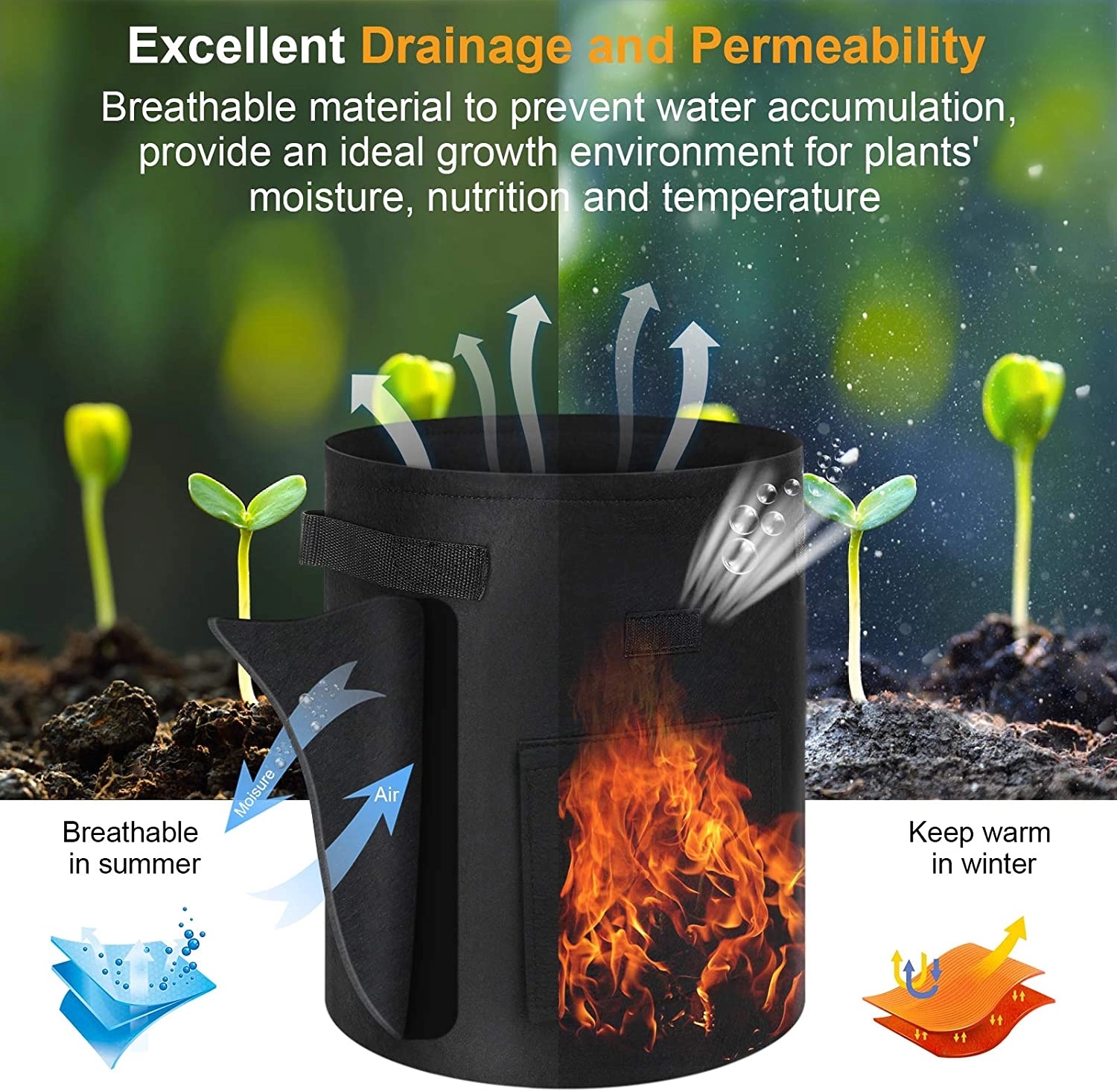 4 Gallon Garden Planting Bags 5