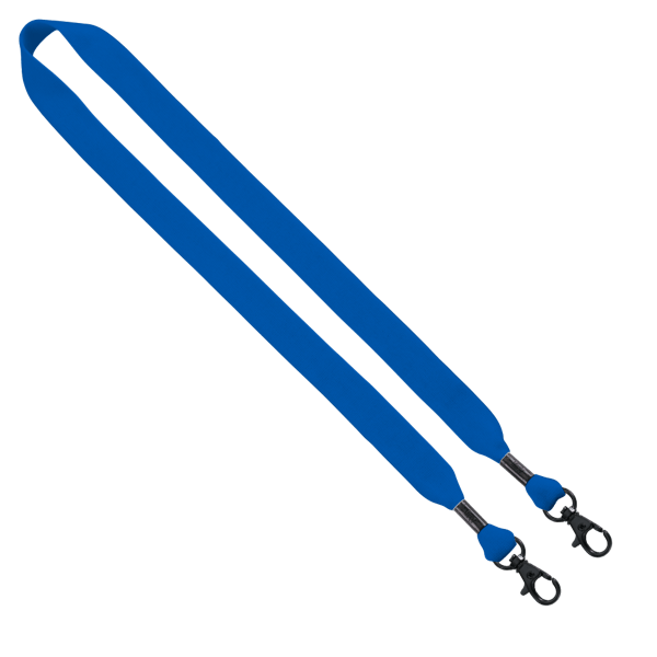 3/4" Cotton Double Lobster Clip Lanyard 42