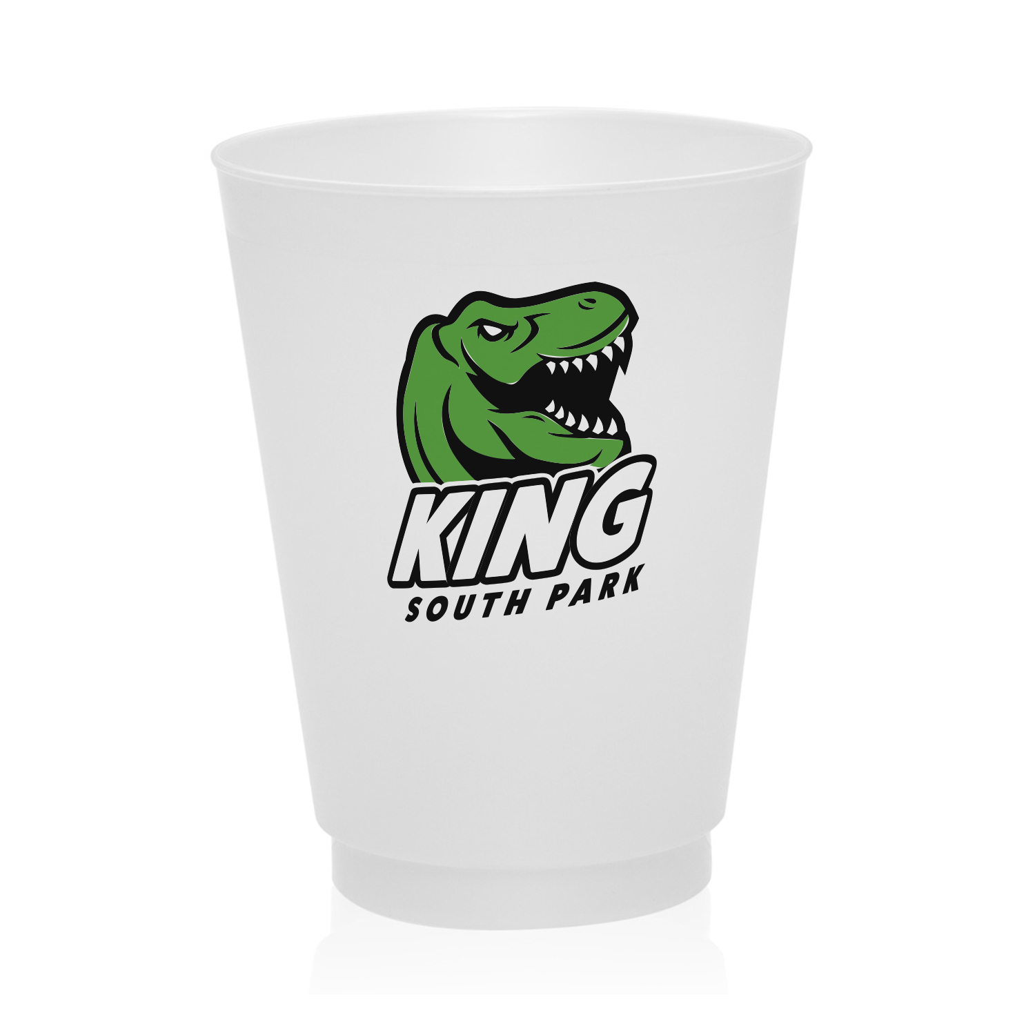 16 oz. Court Side Frosted Plastic Stadium Cup (1 Color Imprint) 7