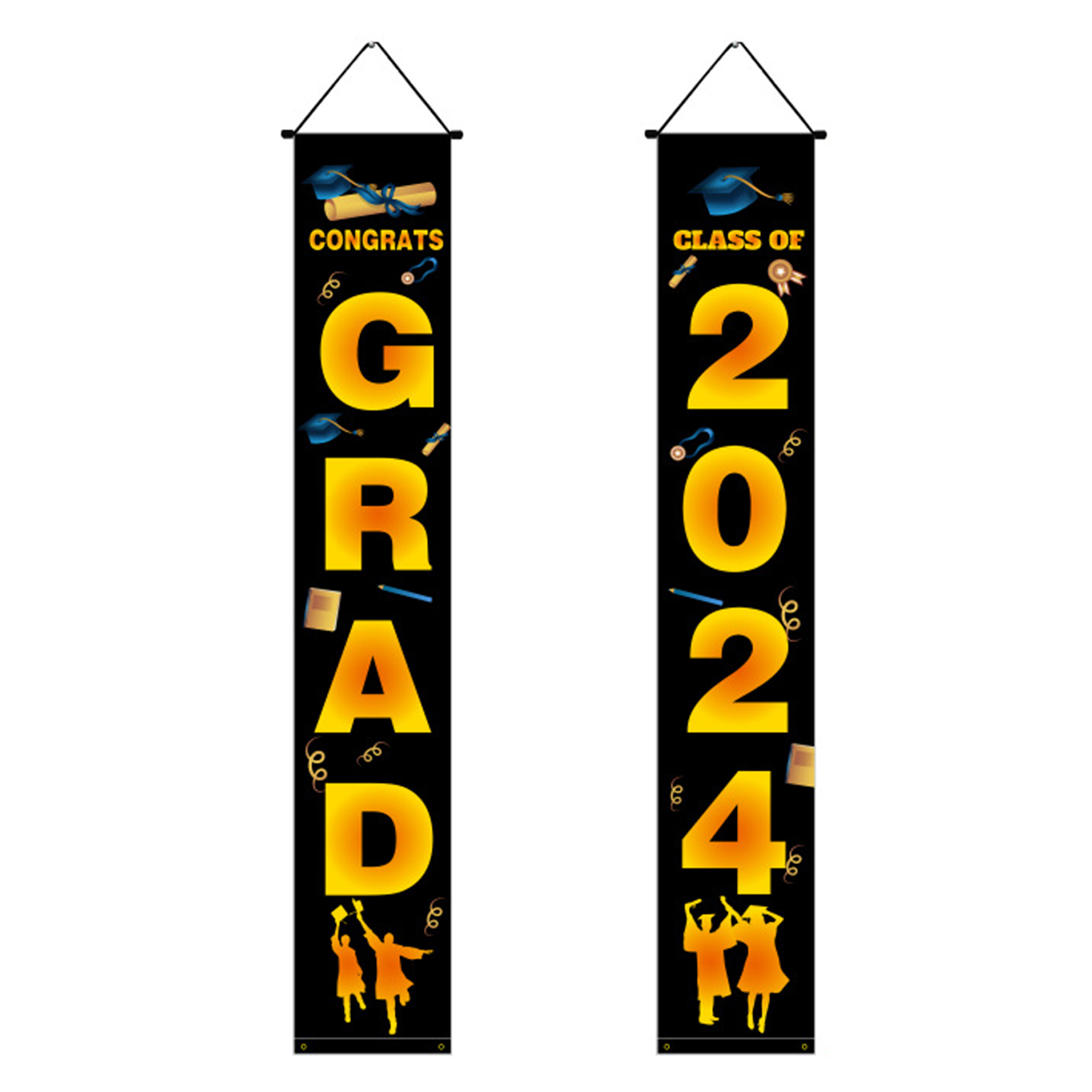 Polyester Graduation Season Event Party Decoration Couplet 12