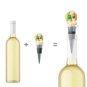 Elegant 4 Piece Blank Angel Cupid Wine Stopper Set 9