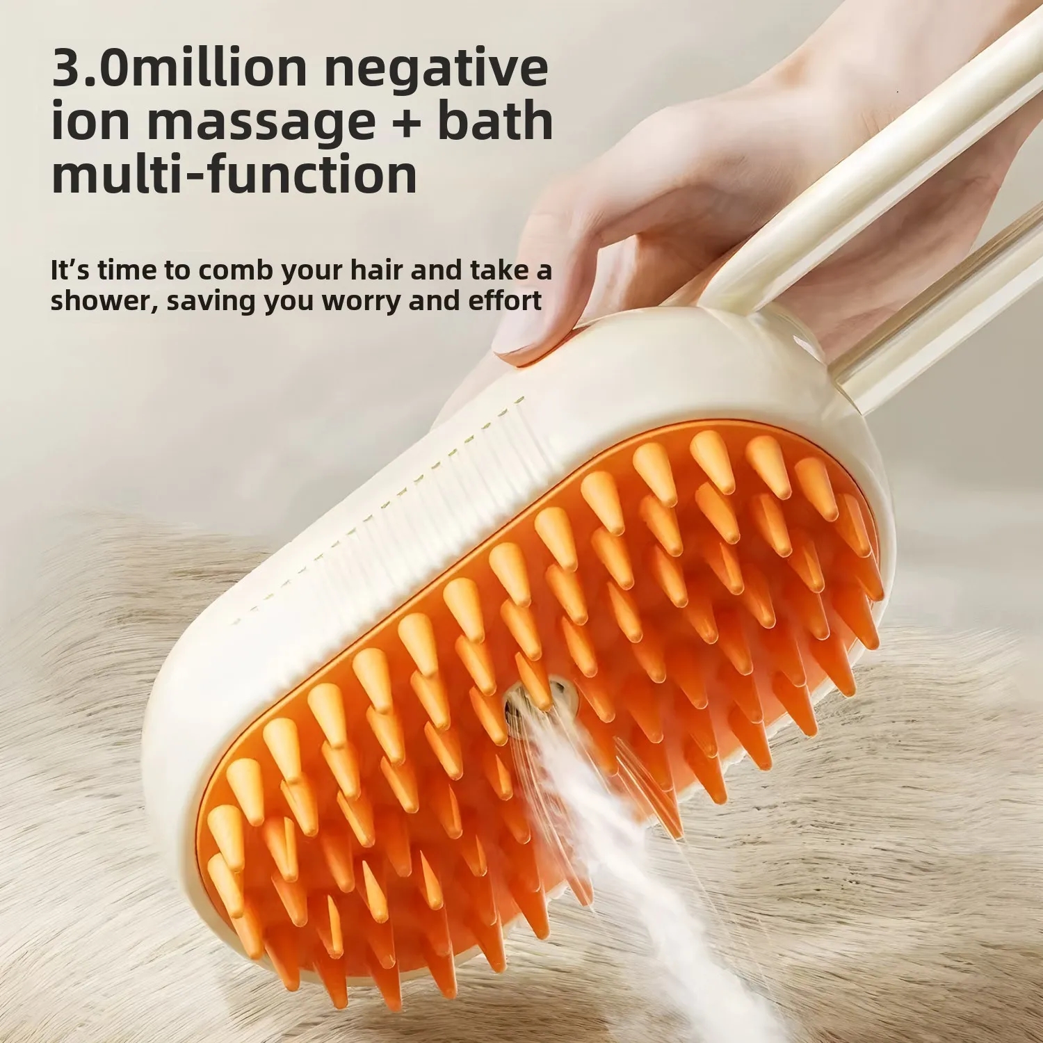 Custom 4 in 1 Pet Steam Brush for Cat Dog Grooming Wholesale OEM 2