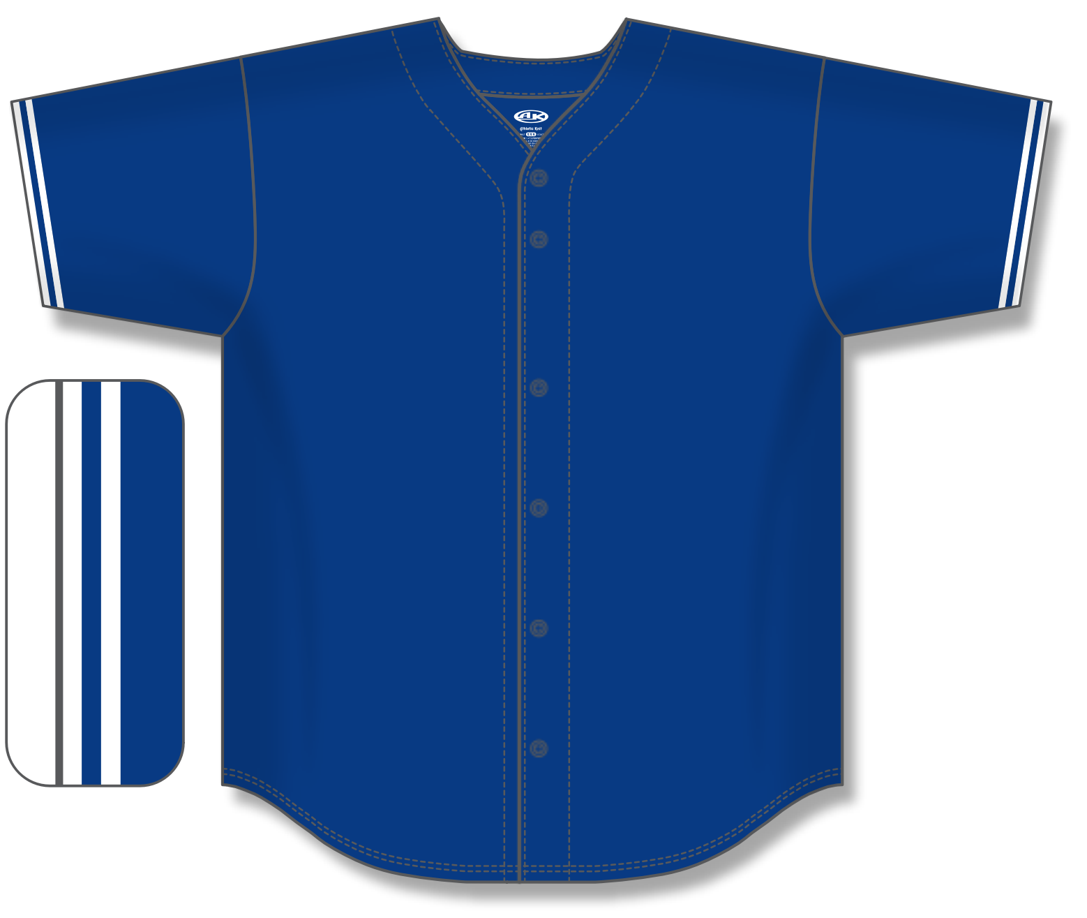 Full Button Baseball Jerseys BA5500-TOR-G01 2