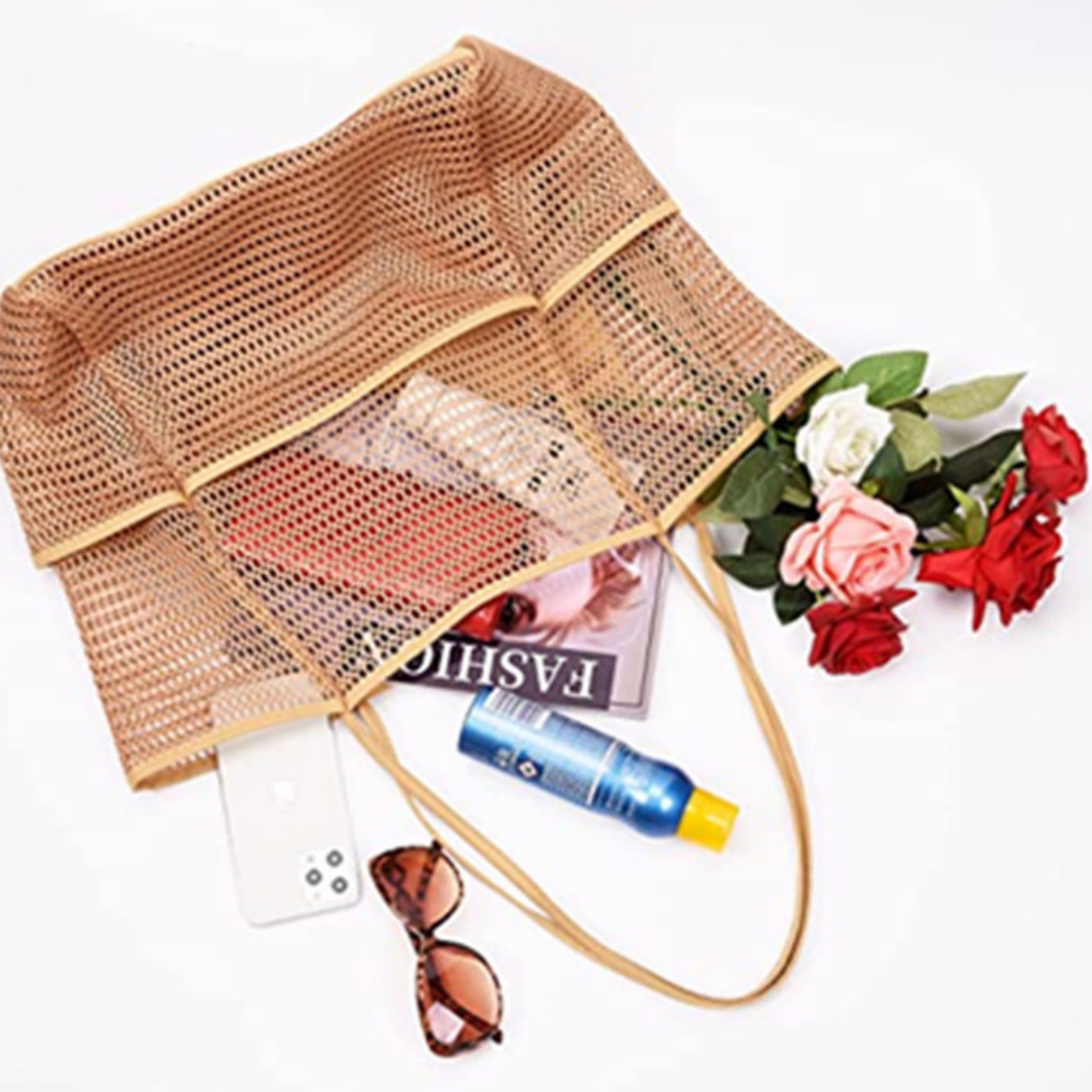 Beach Mesh Tote Bag 1