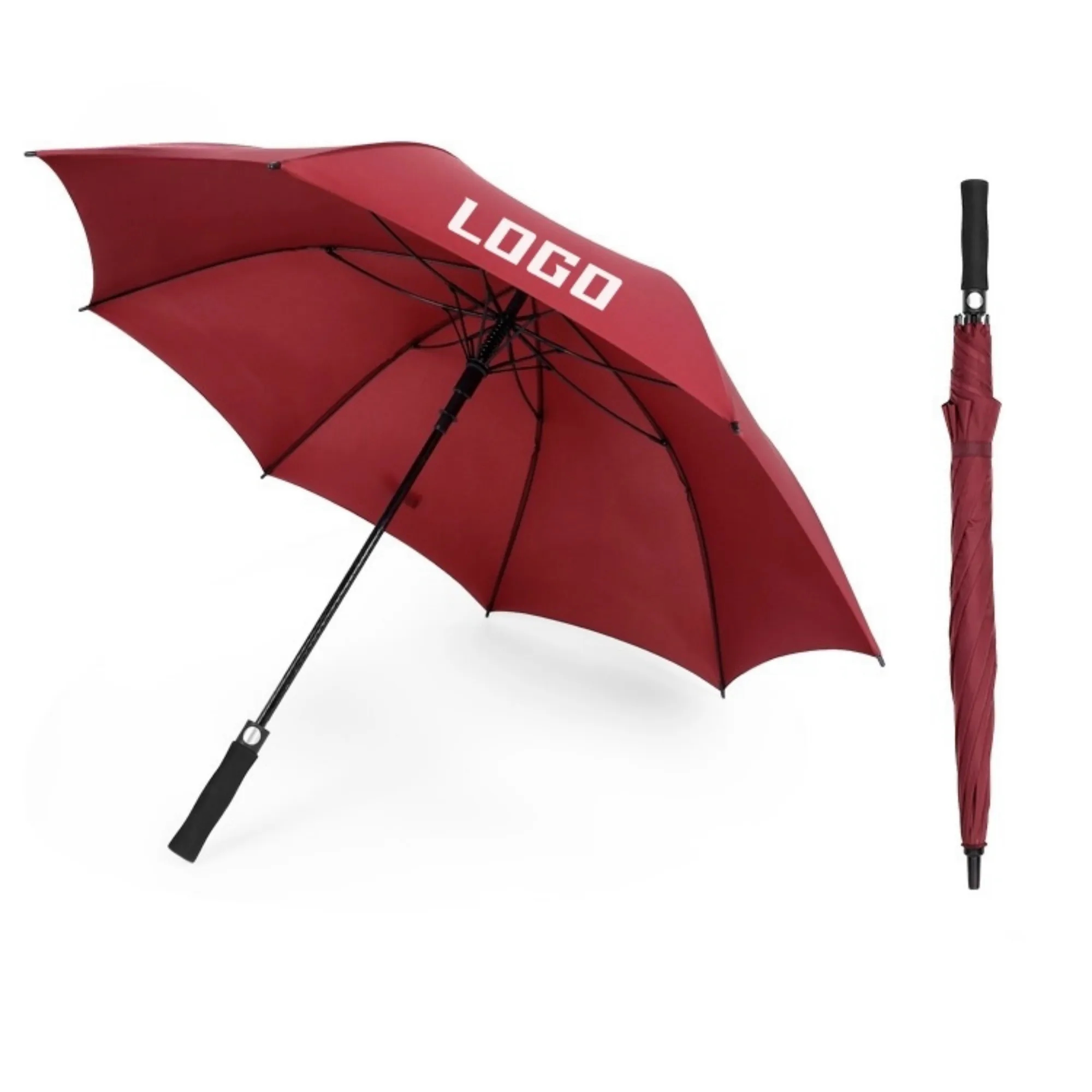 Golf  Long 8-bone Fiber EVA Handle Umbrella 6