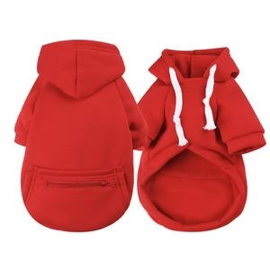 Pets Clothing Thick Polyester Dogs Winter Plaid Hoodies Sweatshirts 3