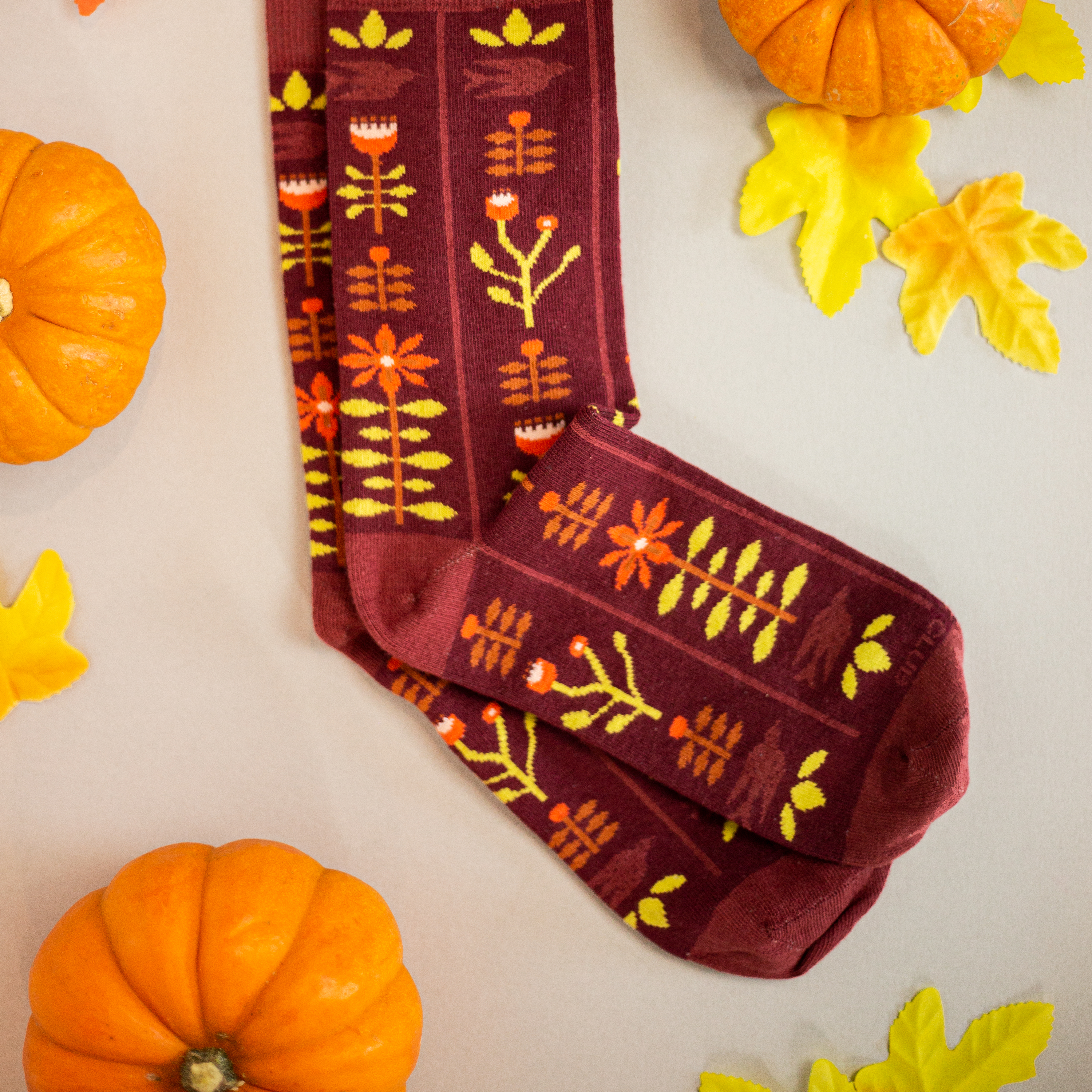 Casual Fall Socks - Cozy Autumn Relaxation for Your Feet - American Made 2