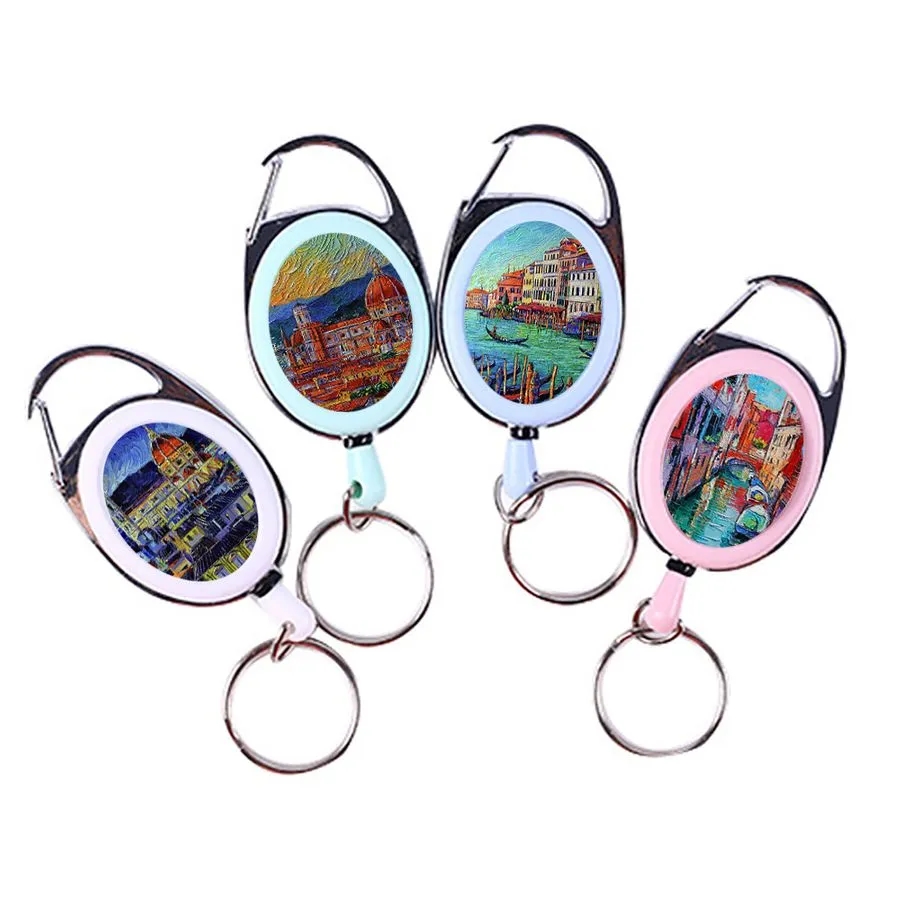 Clip Drawstring Badge Reel Keychain 9