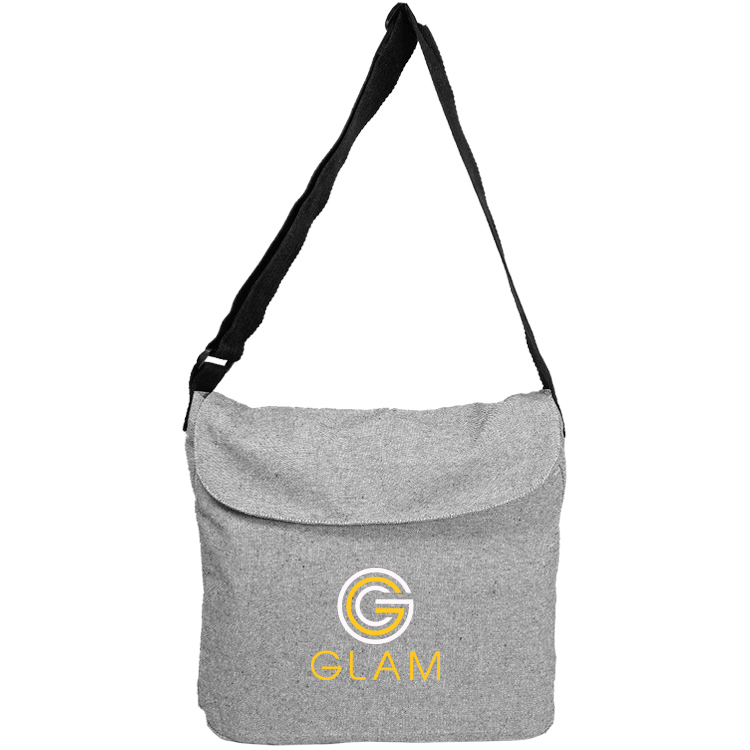 Super Sale - Messenger Grey Tweed Cotton Tote 2