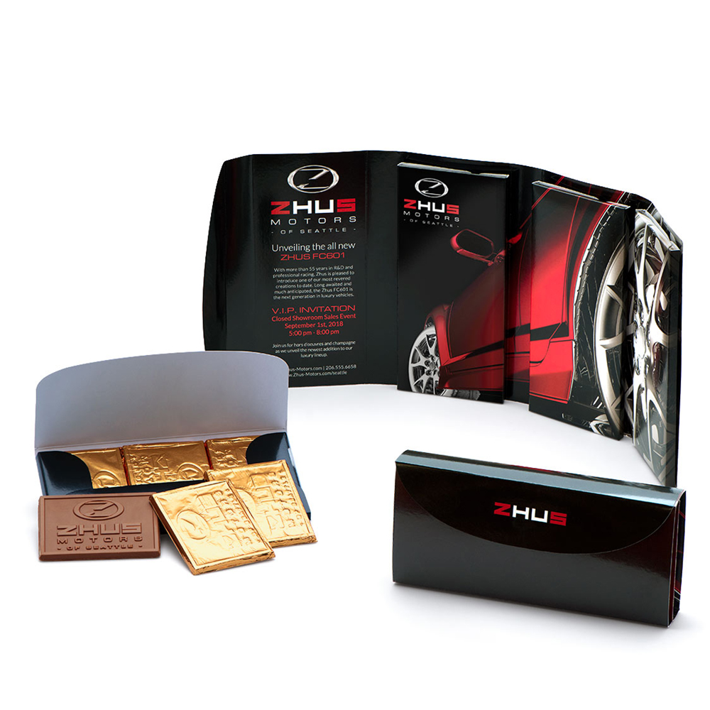 Grand Chocolate Storyteller with 9 Custom Engraved Chocolate Bars 3