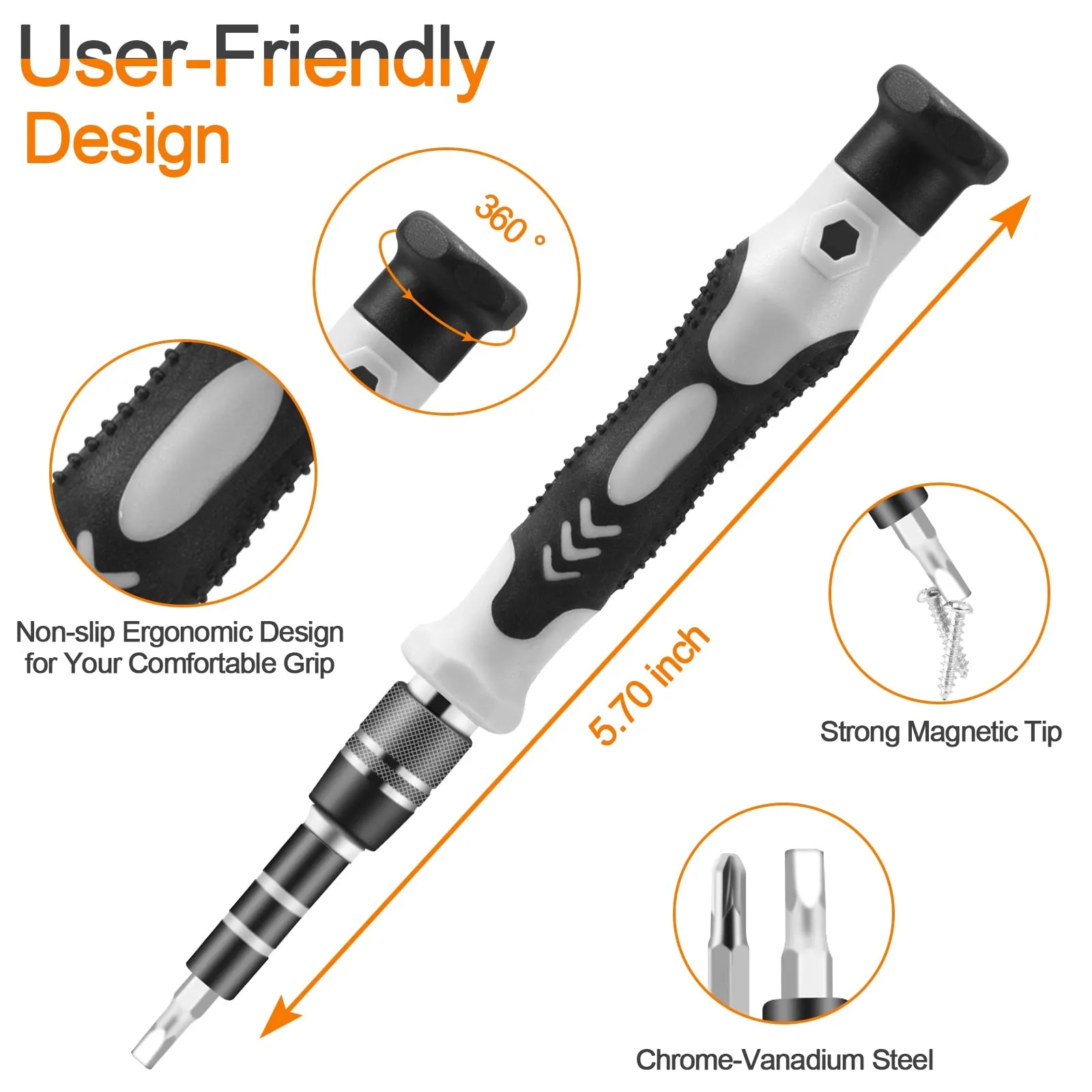 Precision Screwdriver Set, Magnetic Repair Tool Kit 7