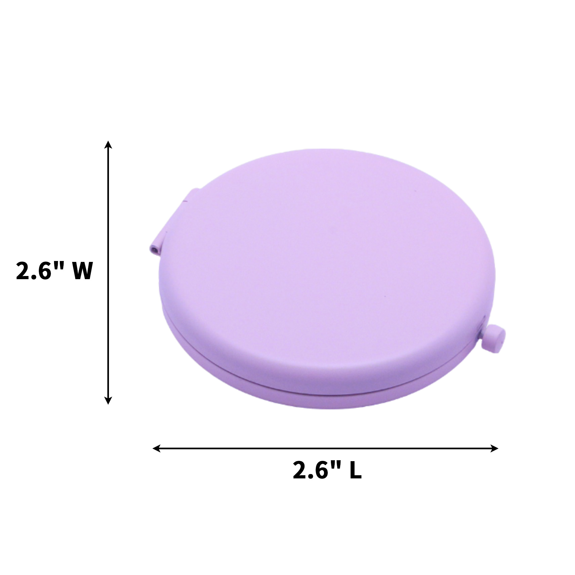 Dual Sided Folding Pocket Mirror With Magnifier 2.6" 5