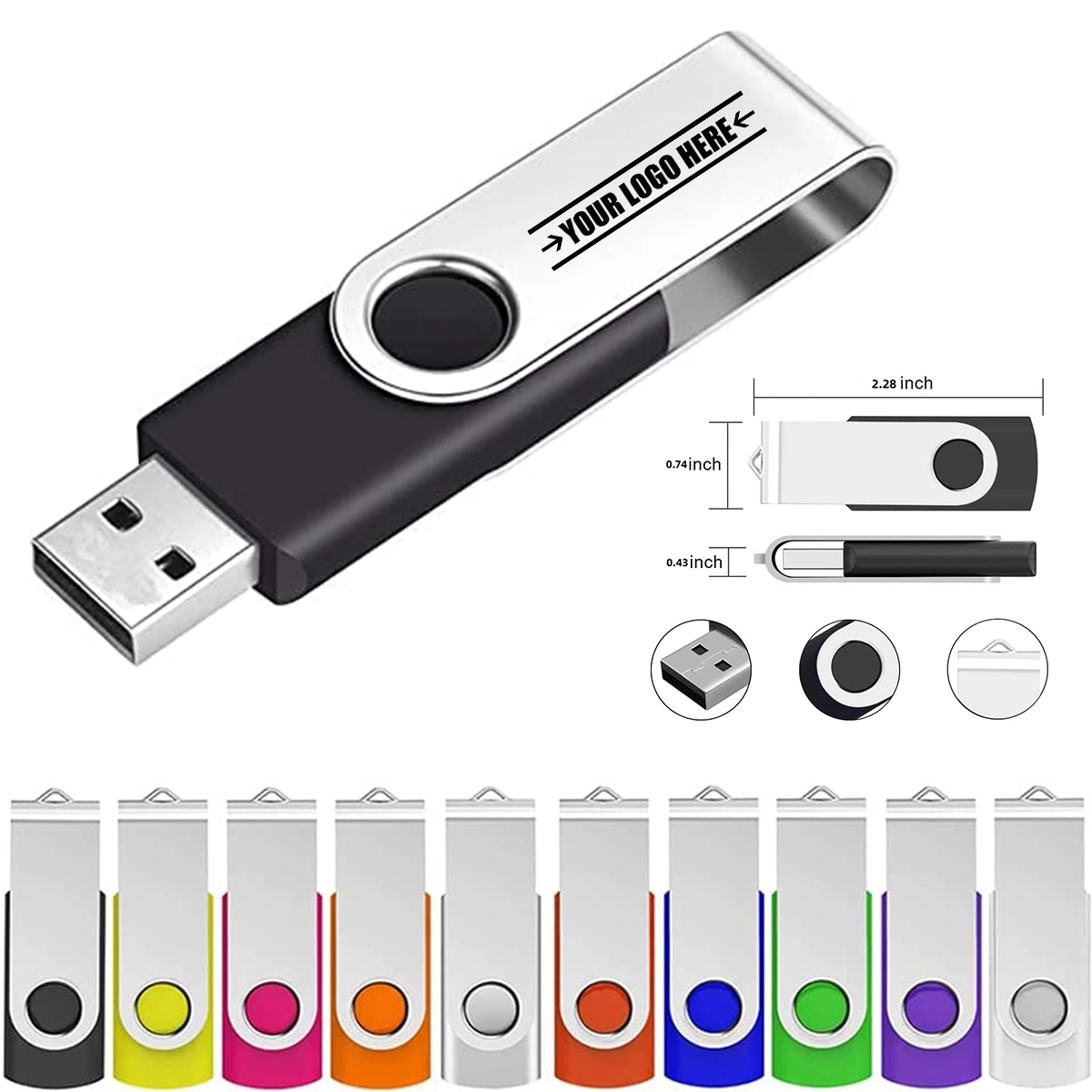 8G Bulk Flash Drives Thumb Drive USB U Disk 2