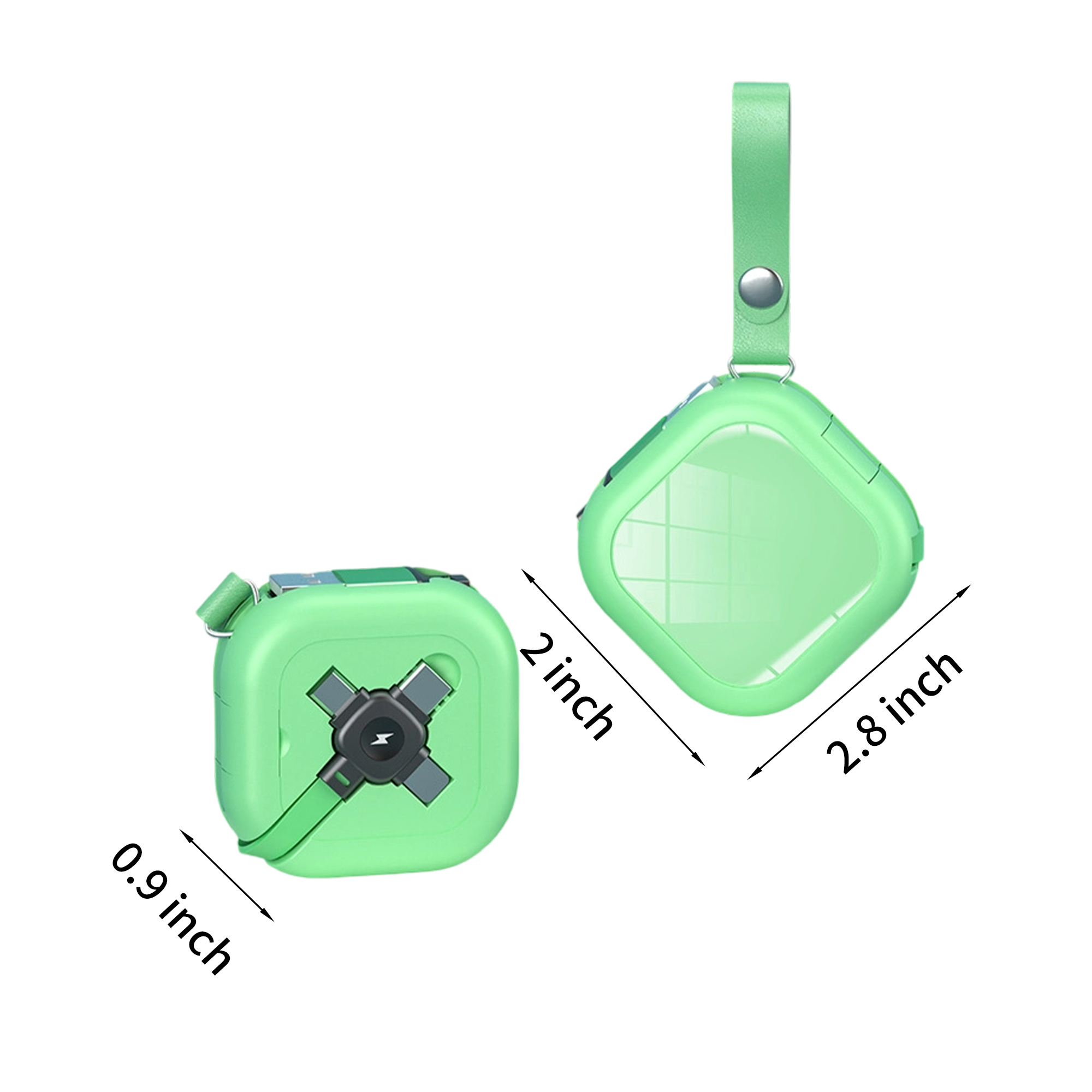 Retractable Multi Charging Cable With Micro USB USB C And iP Connectors 3.3' 5