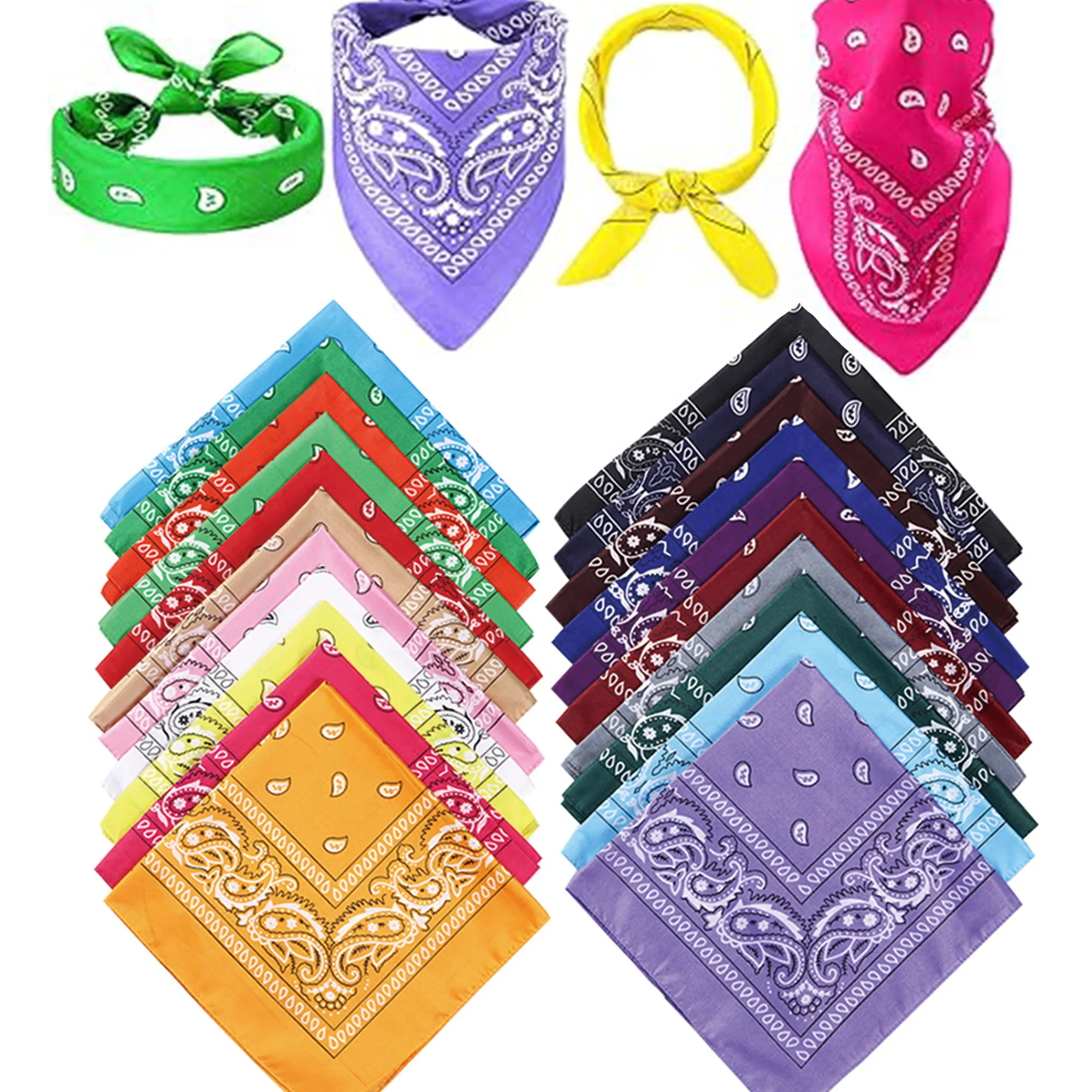 Outdoor sports bandana cycling face mask paisley headscarf