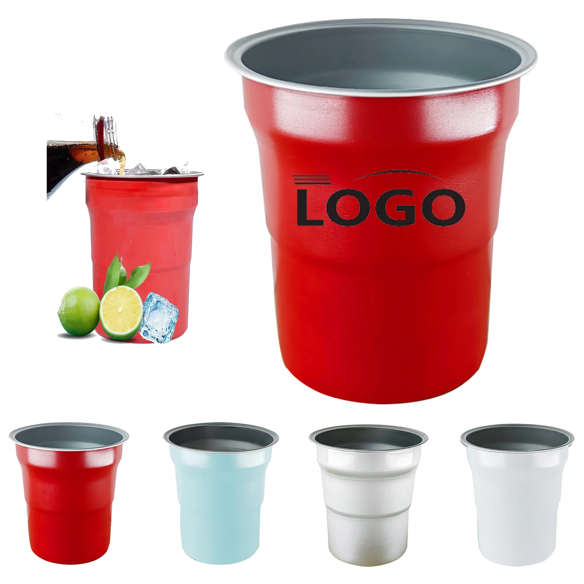 16oz Reusable Aluminum Cups