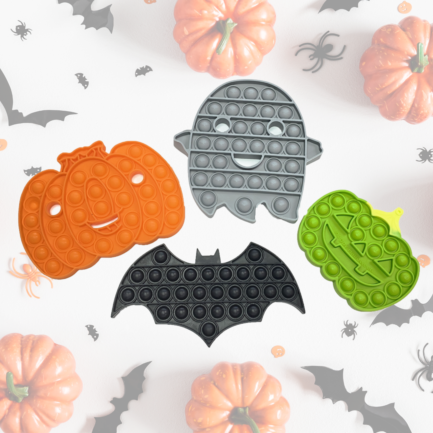 Halloween Ghost - Pop It Fidget Toy Full color 4