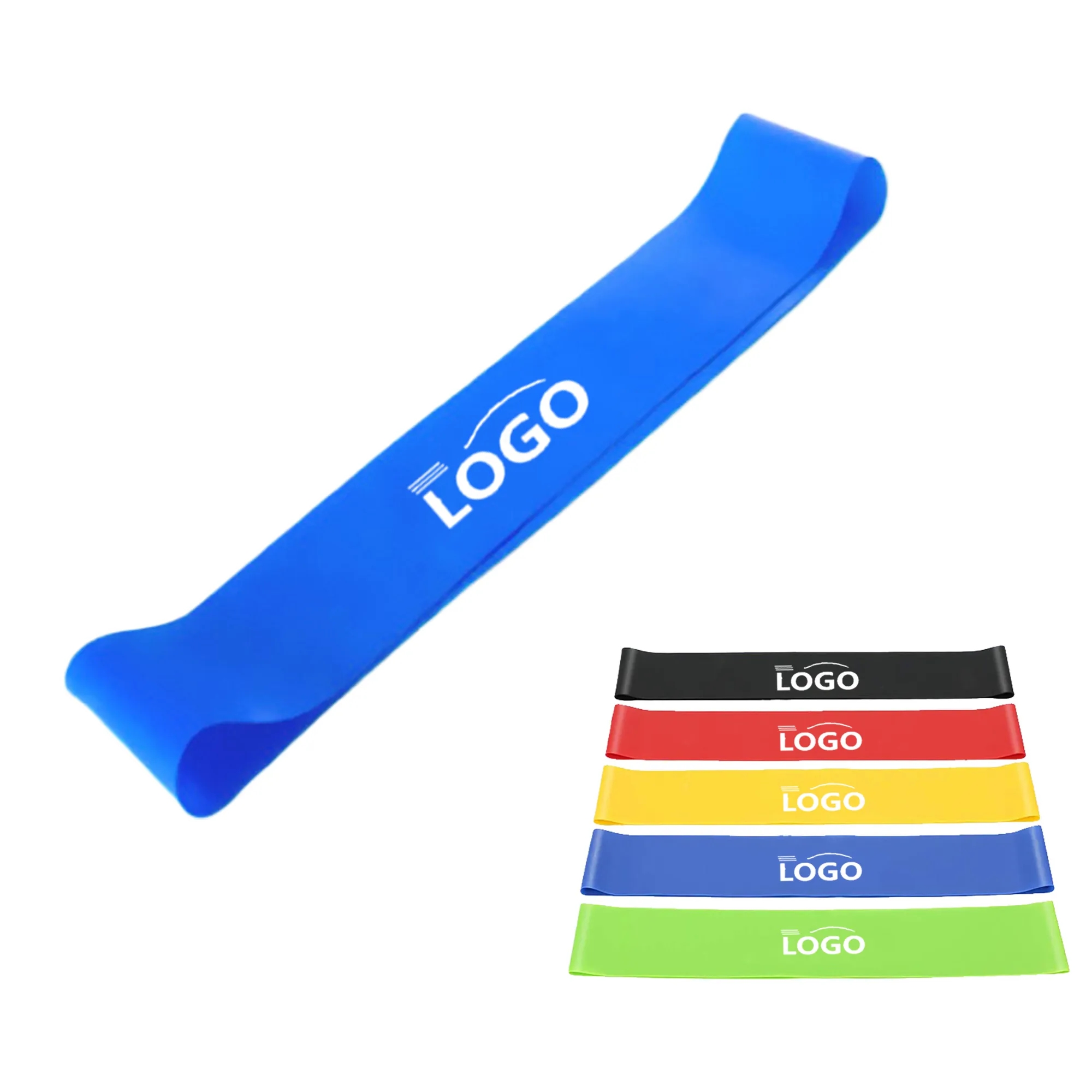 MOQ100 Sets Elastic Resistance Bands for Yoga and Fitness 8