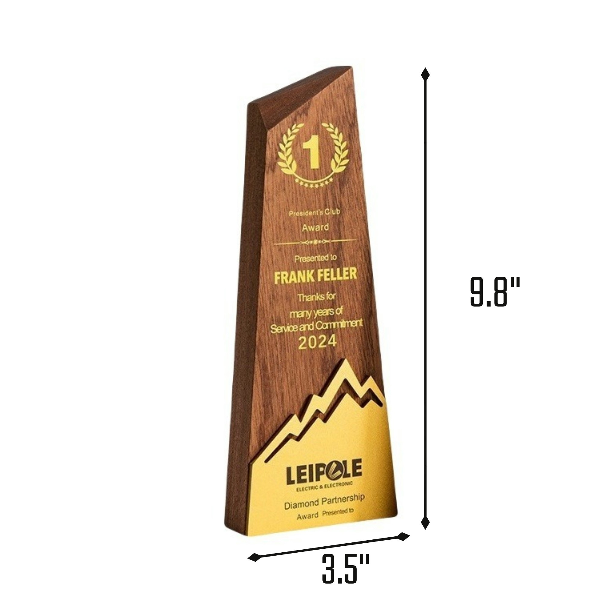 Wooden Mountain Award Trophy 3