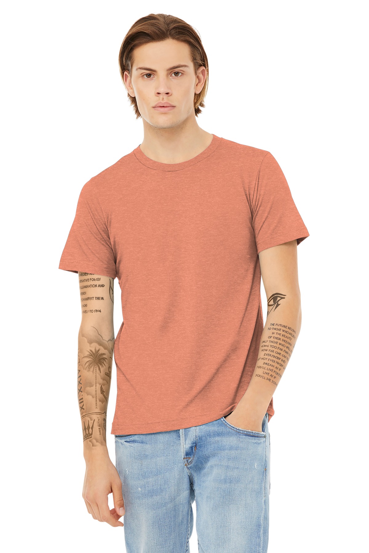 BELLA+CANVAS Unisex Heather CVC Short Sleeve Tee. BC3001CVC 589