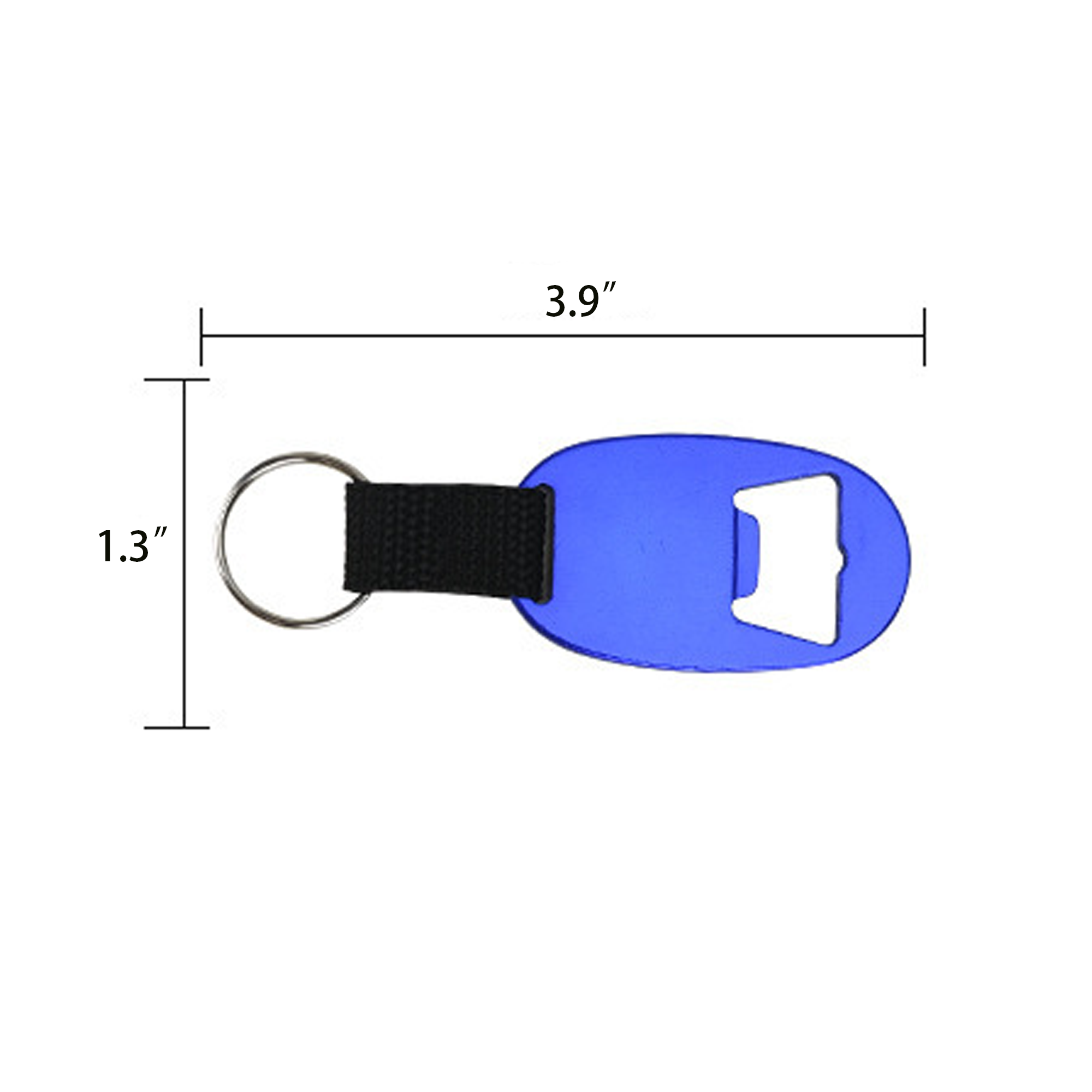 Portable Oval Bottle Opener Keychain with Lanyard 3