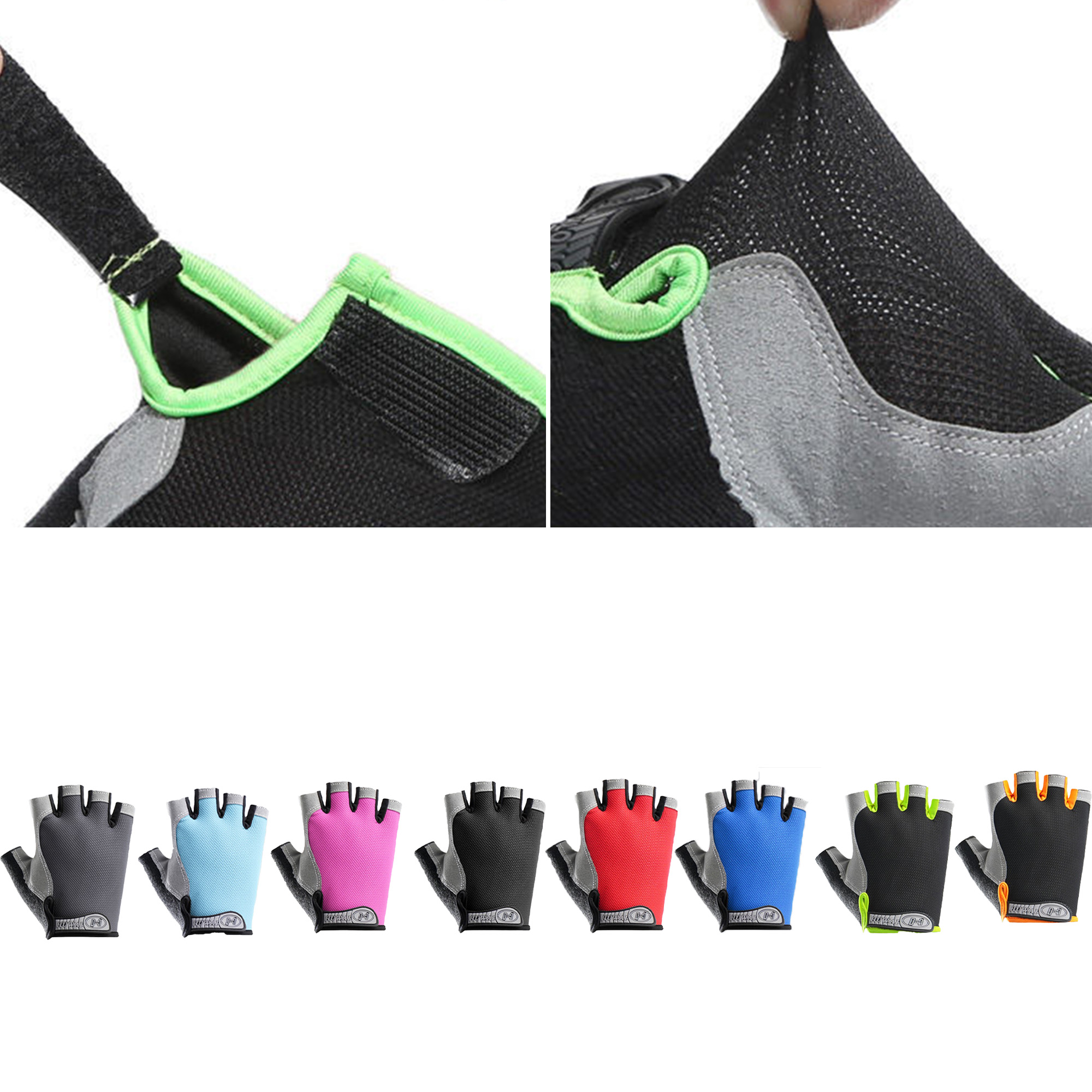 Protective Breathable Fingerless Gloves MOQ 100 2