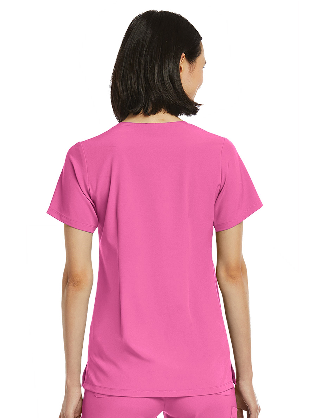 ScrubJoy Originals - Women's Fitted One-Pocket V-Neck Top 13