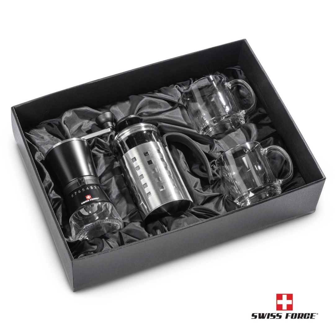 Swiss Force® Coffee Press, Grinder & Nordic Set 2