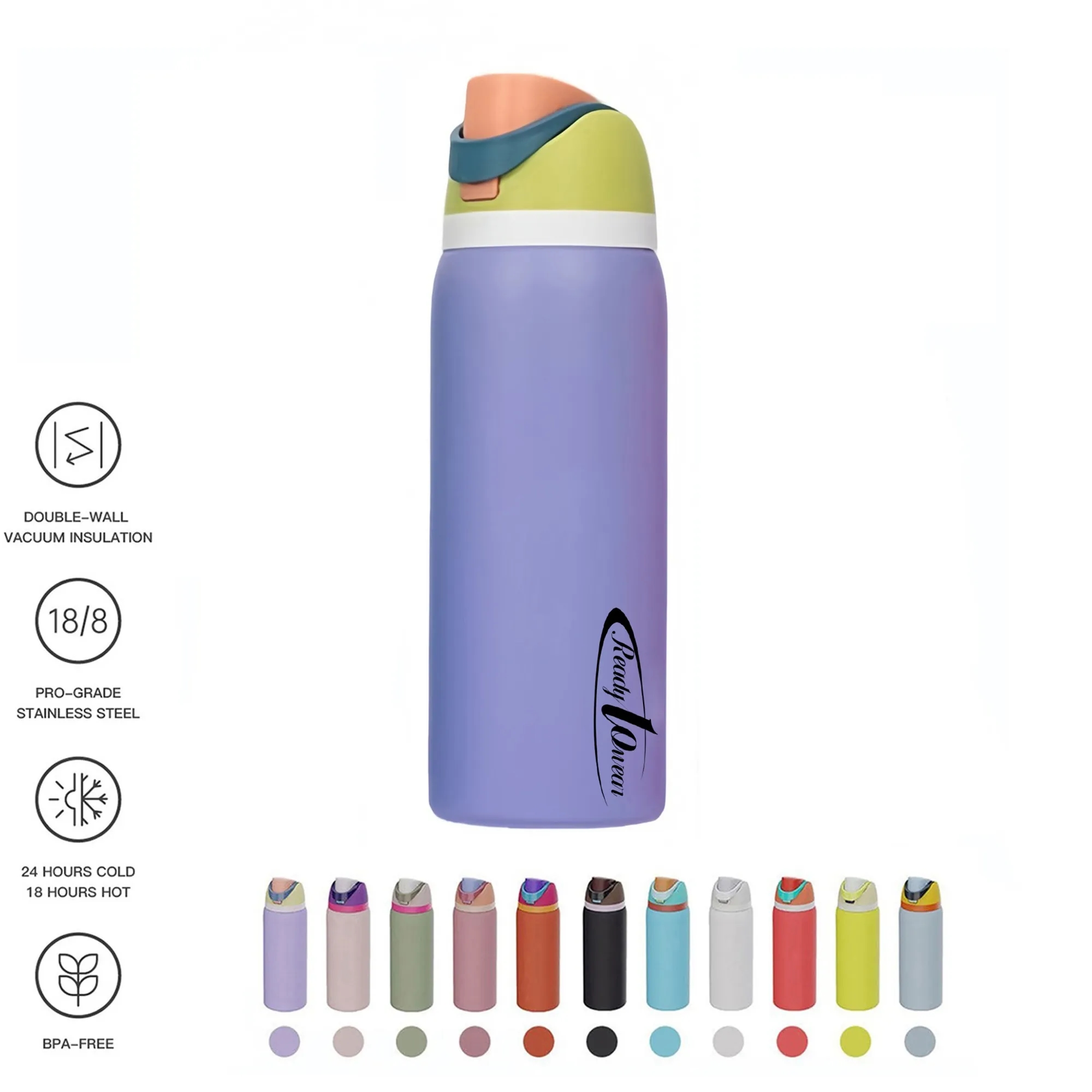 32oz Insulation Water Bottle W/Straw