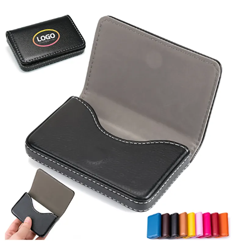 Business Name Card Holder With Magnetic Shut 3