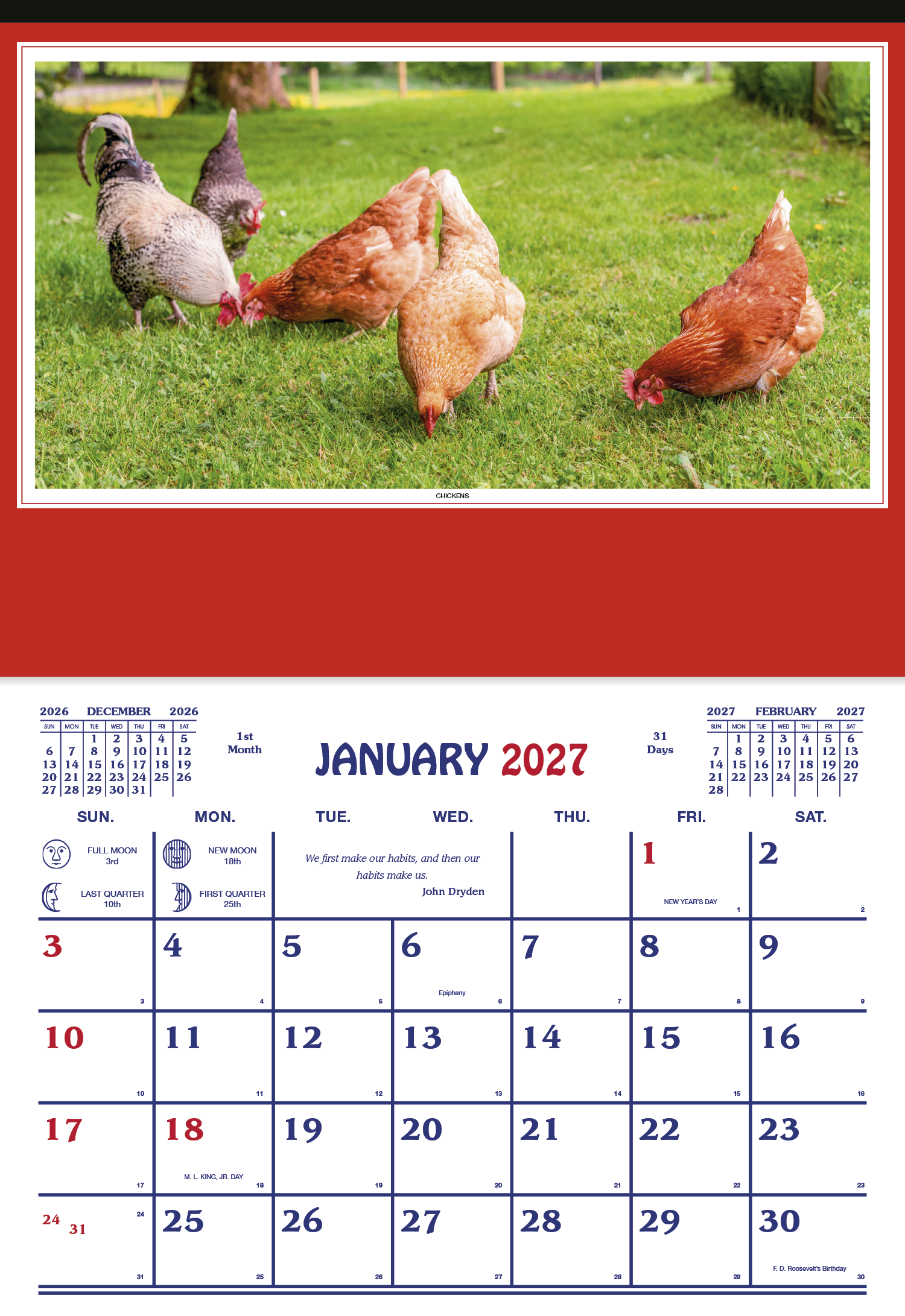 Skinner & Kennedy® Farm Calendar 43