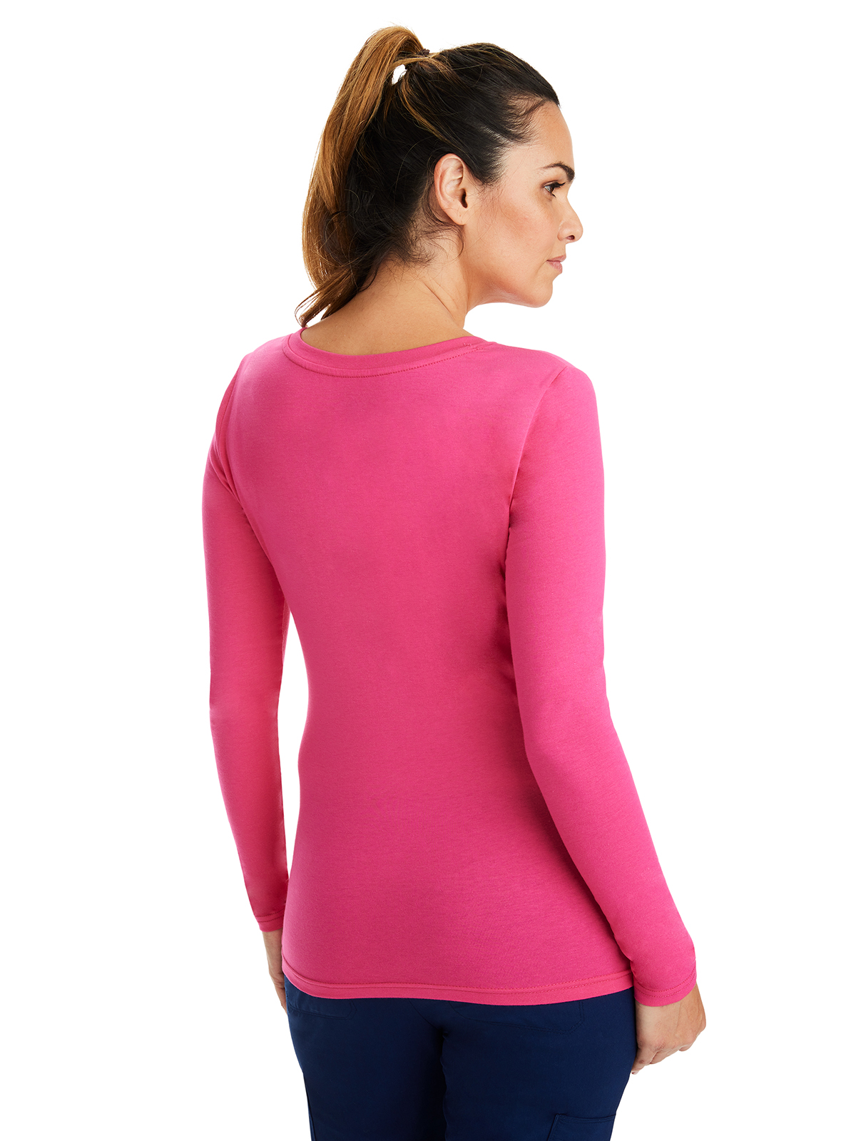 Healing Hands - HH Knits - Women's Pocketless Melissa Long Sleeve Underscrub Tee 28