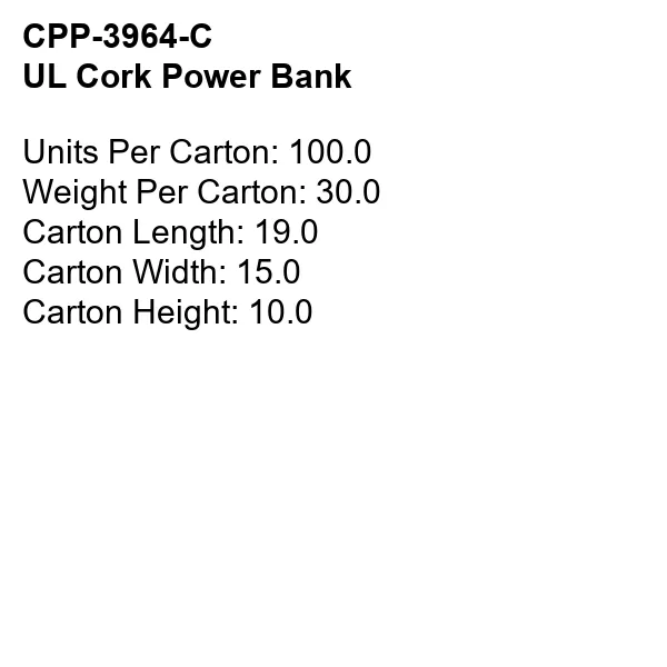 UL CORK POWER BANK 5