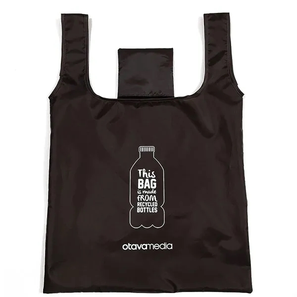 T-shirt Foldable RPET Shopping Bag with Pouch 4