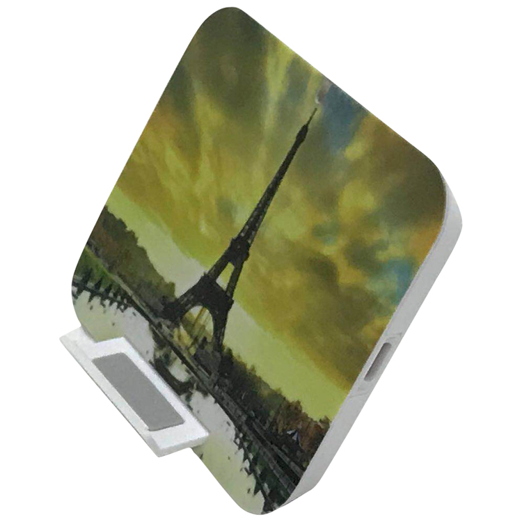 10W Fast Wireless Charger With Phone Stand And Optional Full Color Printing 4