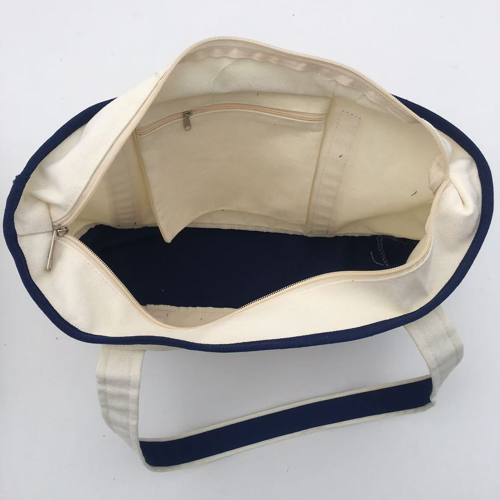 Canvas Tote Bag with Zipper, custom tote bag with logo imprint 3